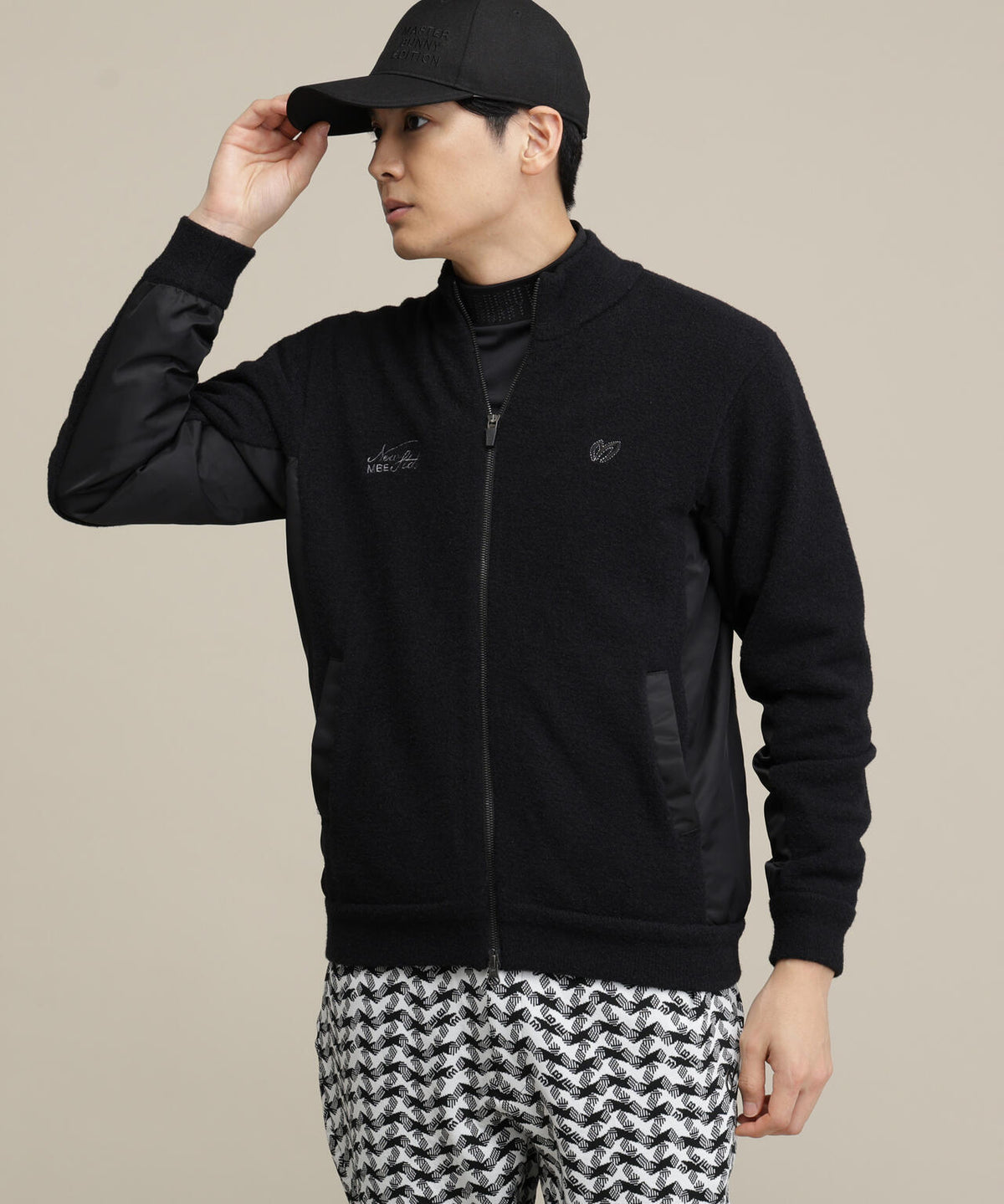 ナイロンフェザーニットブルゾン (MENS)
