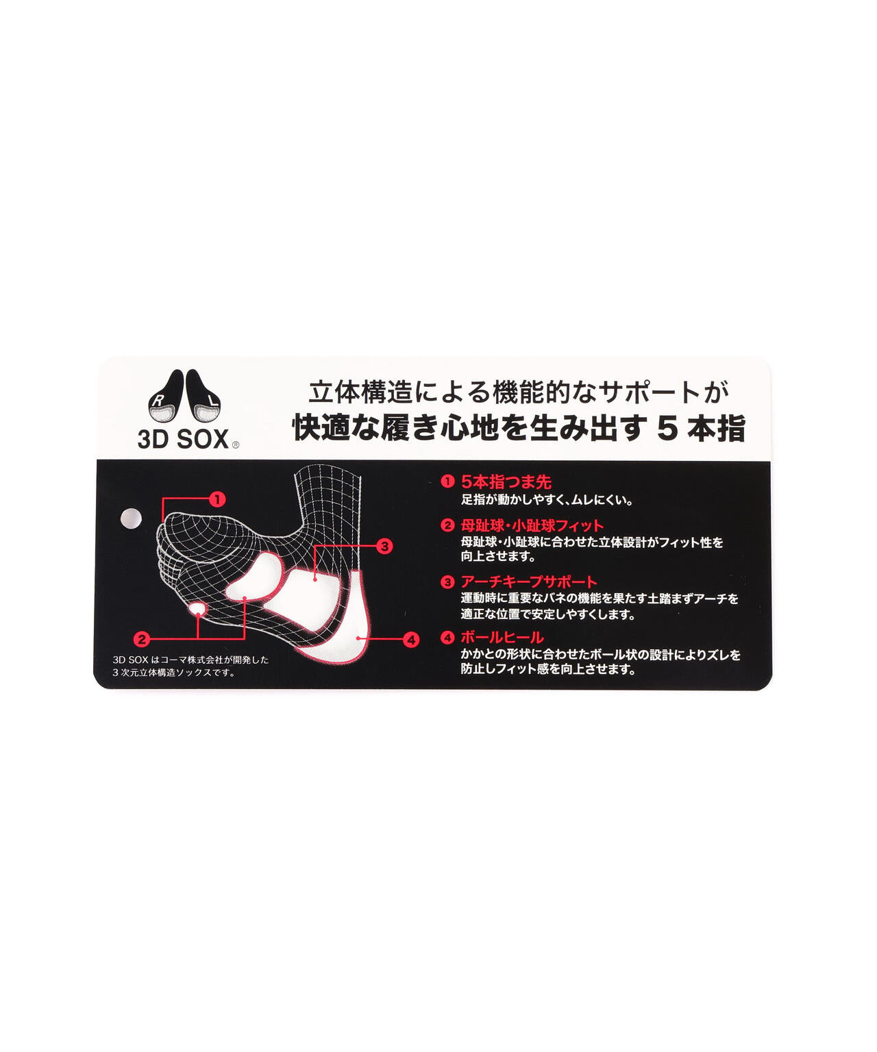 5本指ショートソックス (MENS)