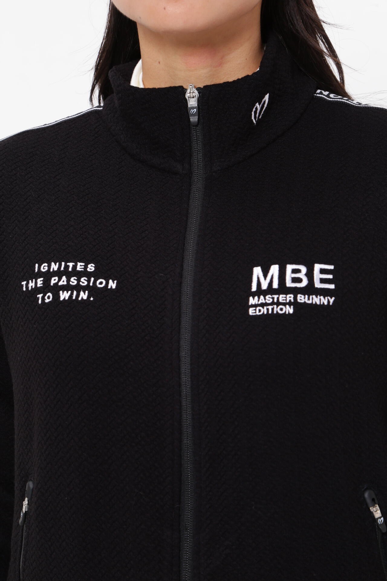 エコロジスタ ヘリンボンWフェイス トラックジャケット