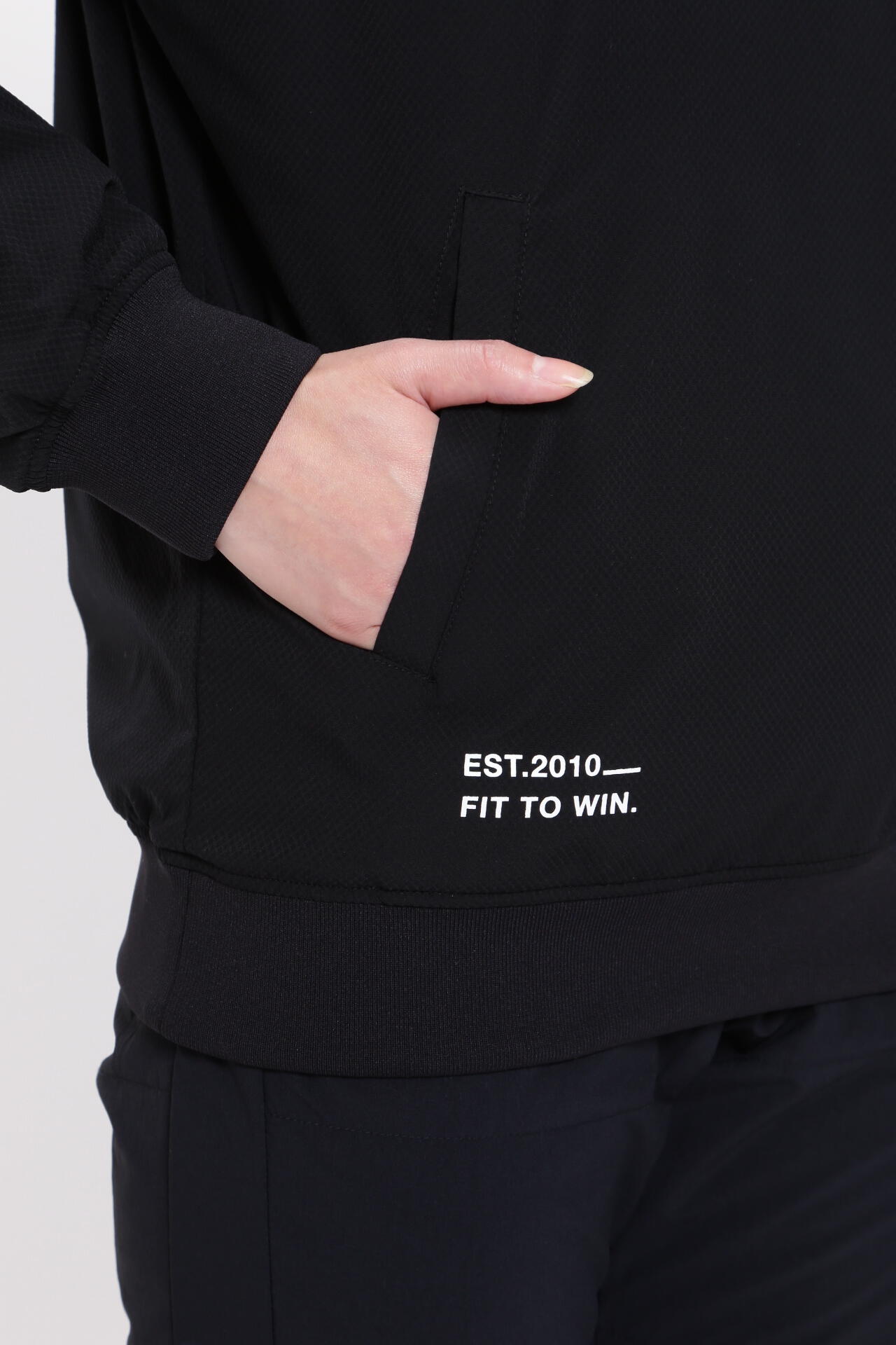 ポリエステルドビーストレッチコーティング ツインスニードジャック