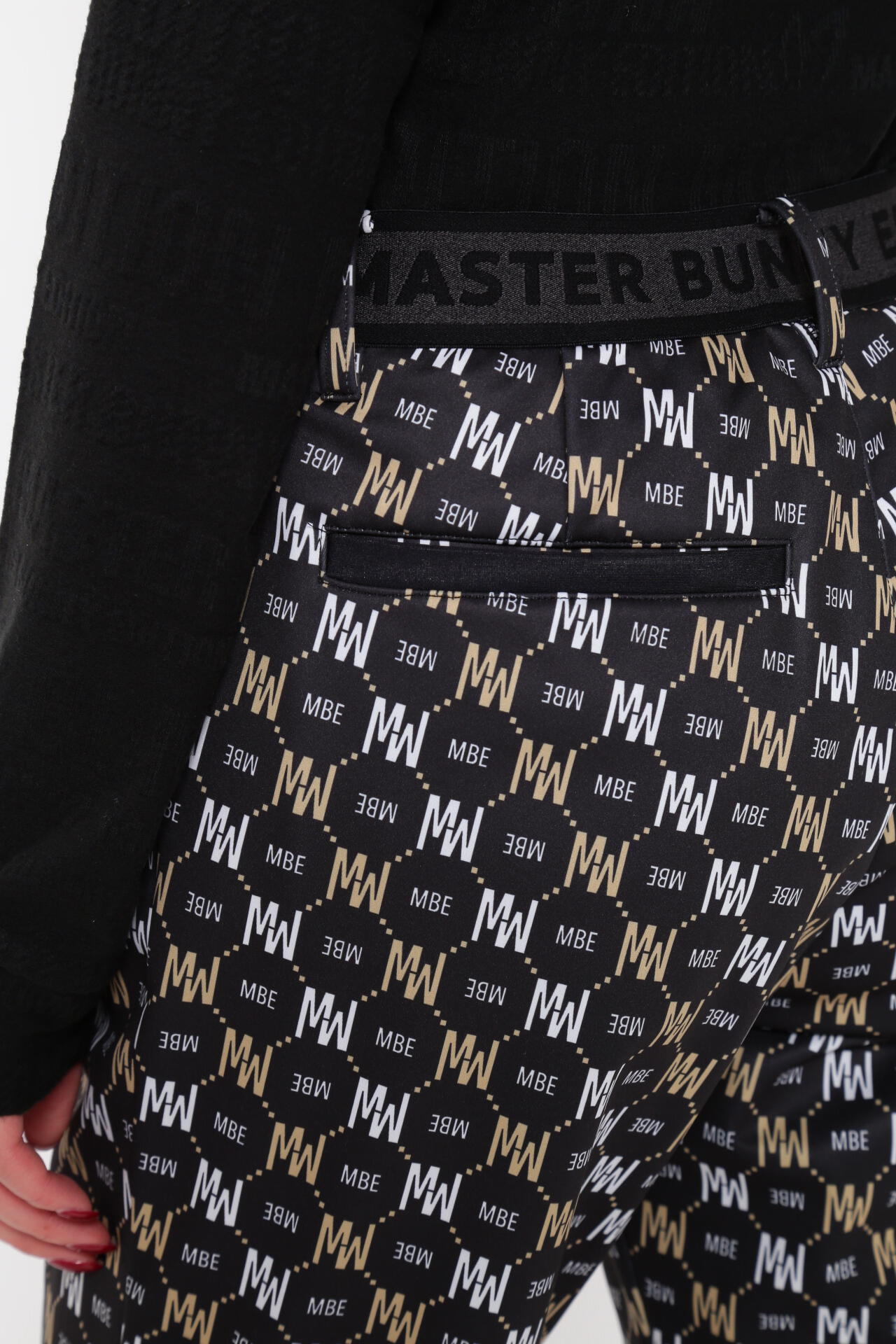 ニットボンディング パンツ <MBEモノグラム柄>