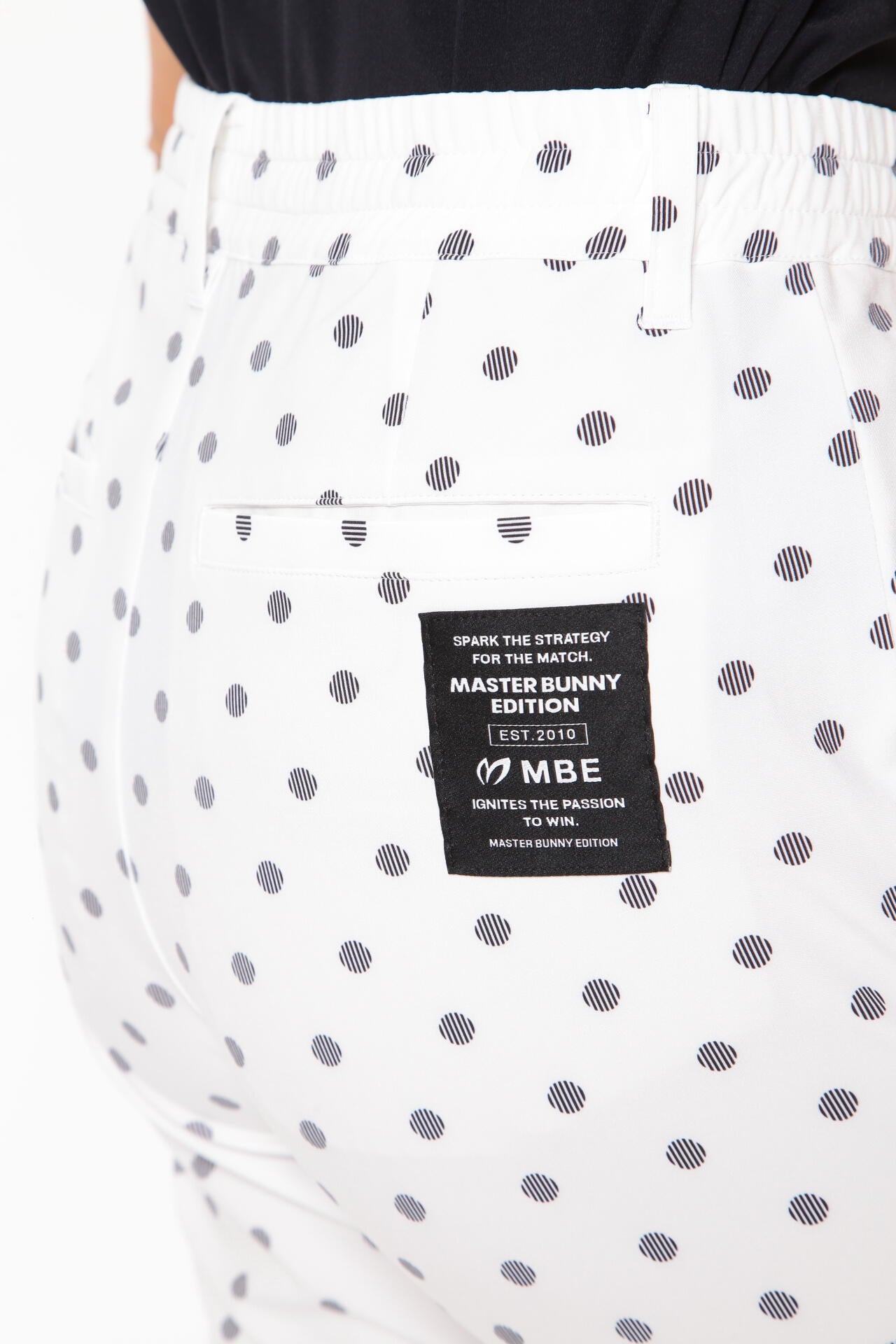 ドット柄 ジョガーパンツ