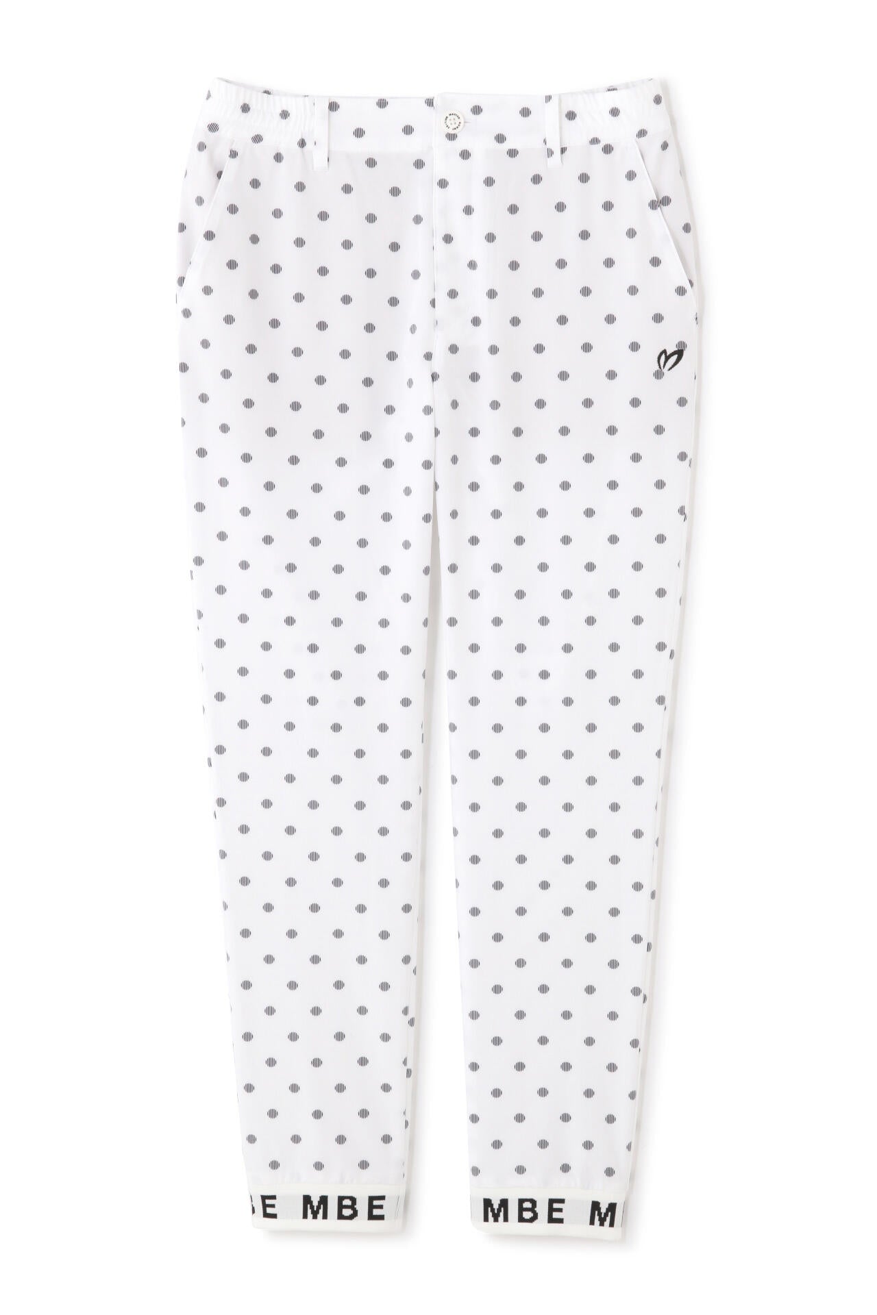 ドット柄 ジョガーパンツ