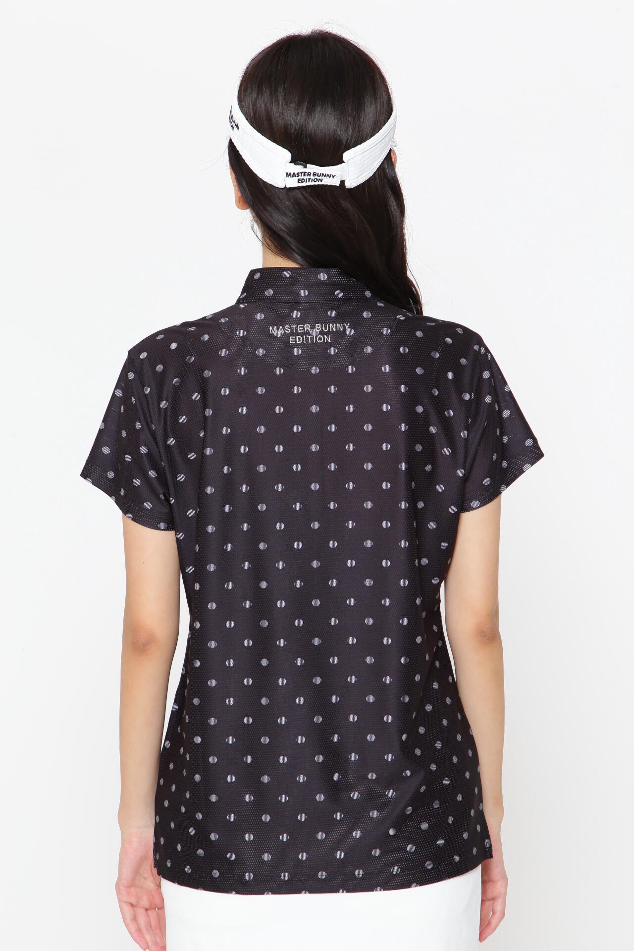 4WAYメッシュトリコット 半袖ポロシャツ <ドットプリント>