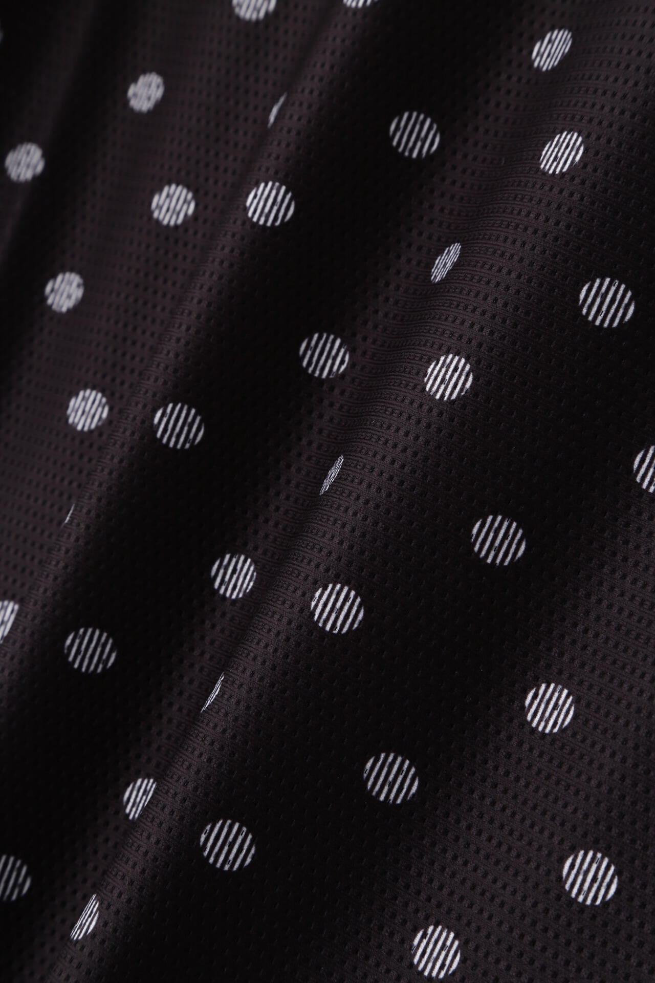 4WAYメッシュトリコット 半袖ポロシャツ <ドットプリント>