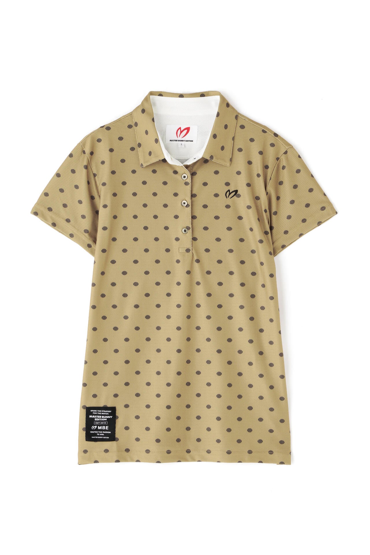 4WAYメッシュトリコット 半袖ポロシャツ <ドットプリント>