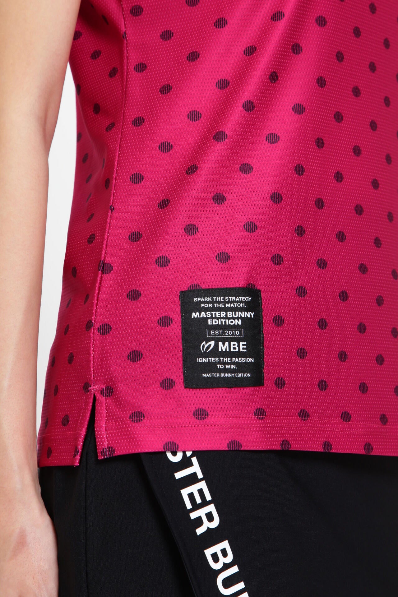 4WAYメッシュトリコット 半袖ポロシャツ <ドットプリント>