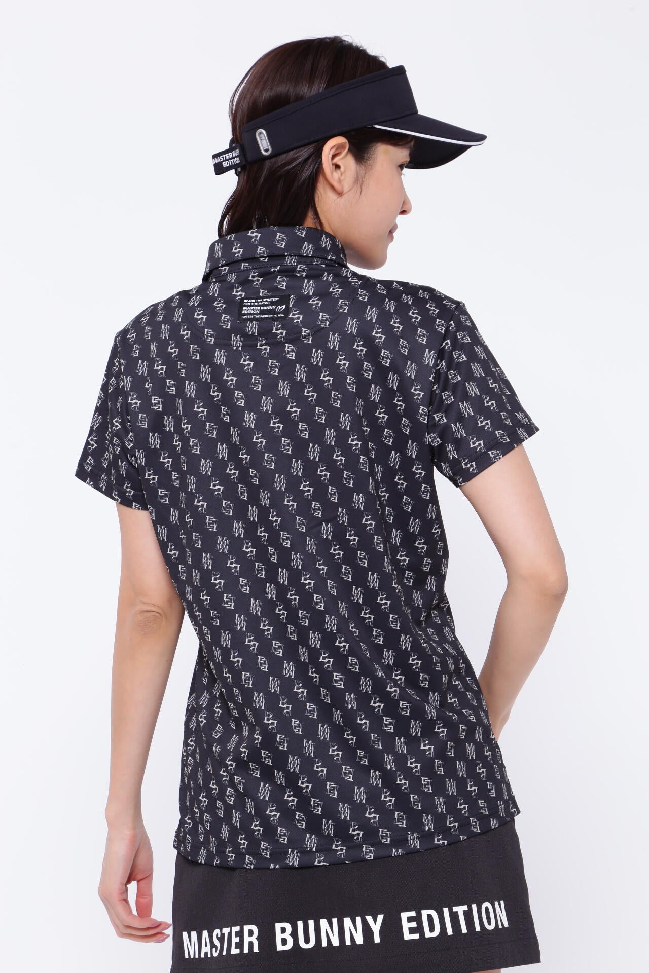 ポリエステルドビー 半袖ポロシャツ <MBEバイヤス柄プリント>