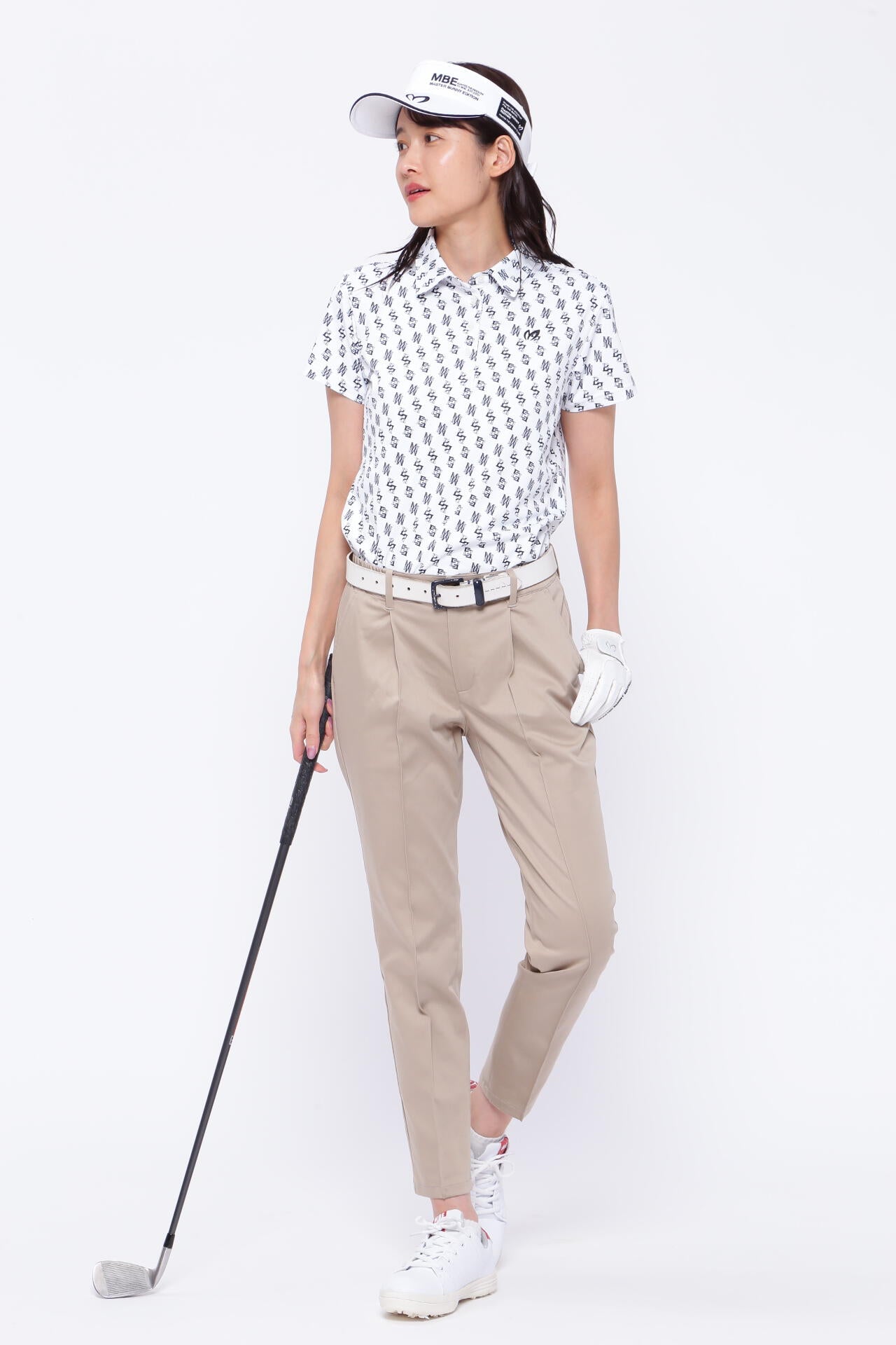 ポリエステルドビー 半袖ポロシャツ <MBEバイヤス柄プリント>