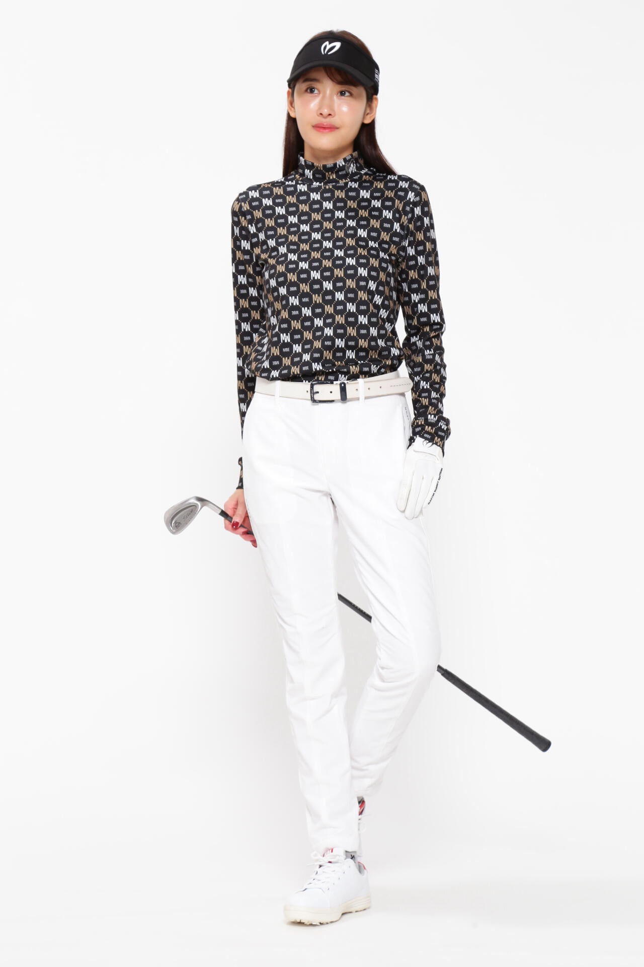 スムース裏起毛 ハイネックカットソープルオーバー <MBEバイアスロゴ/モノグラム柄>