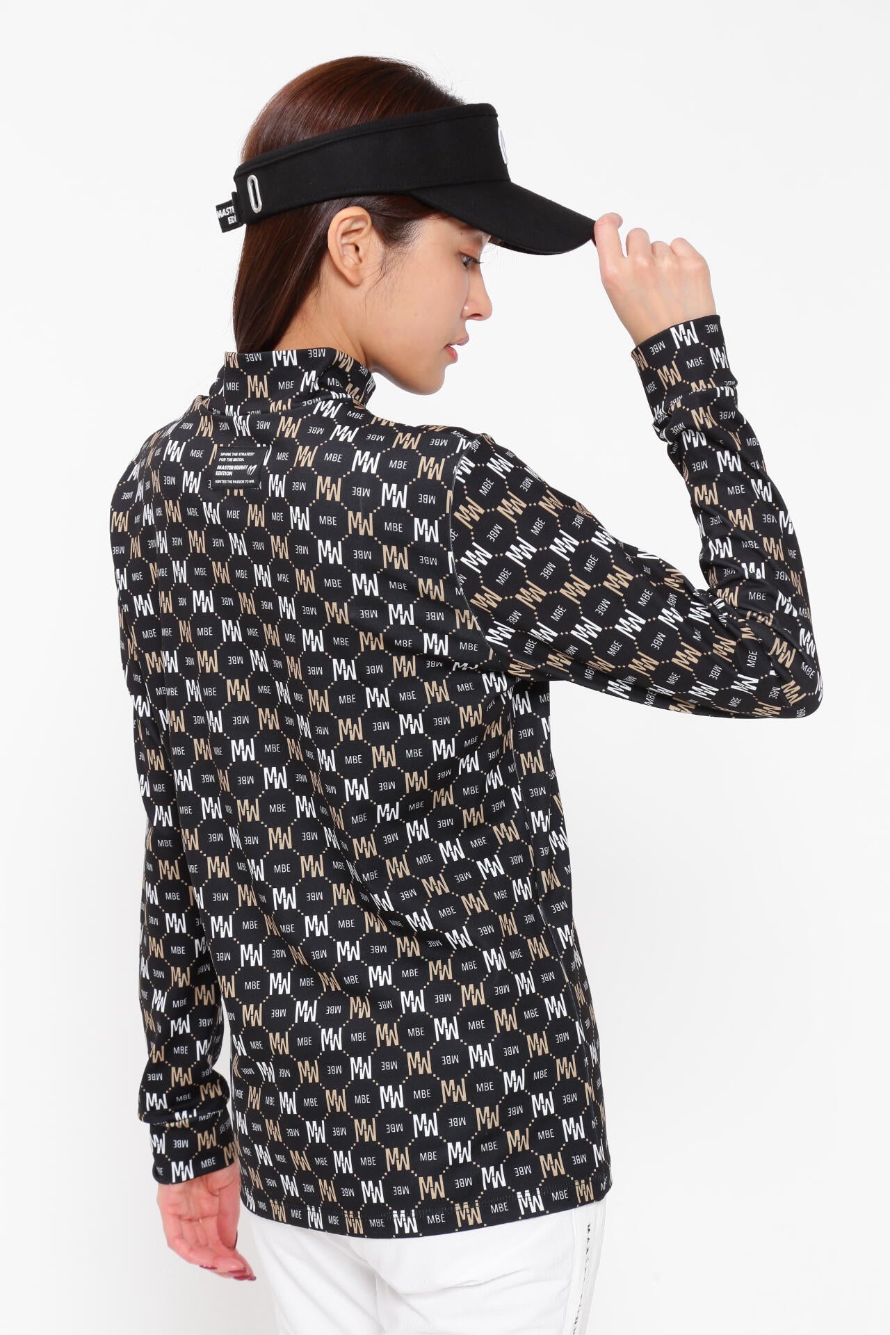 スムース裏起毛 ハイネックカットソープルオーバー <MBEバイアスロゴ/モノグラム柄>