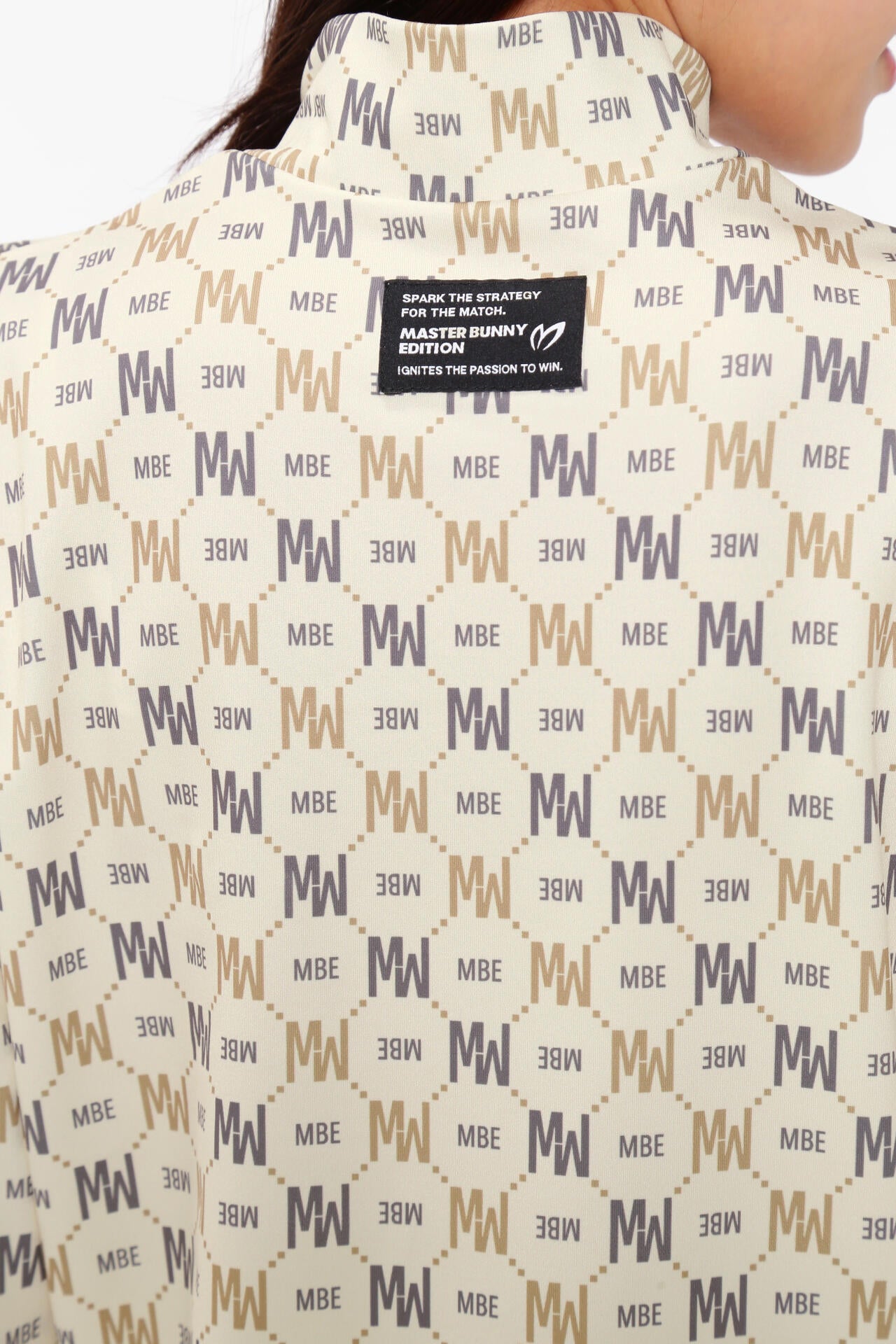 スムース裏起毛 ハイネックカットソープルオーバー <MBEバイアスロゴ/モノグラム柄>