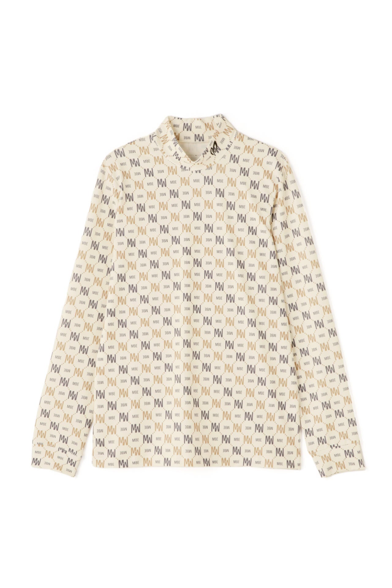 スムース裏起毛 ハイネックカットソープルオーバー <MBEバイアスロゴ/モノグラム柄>