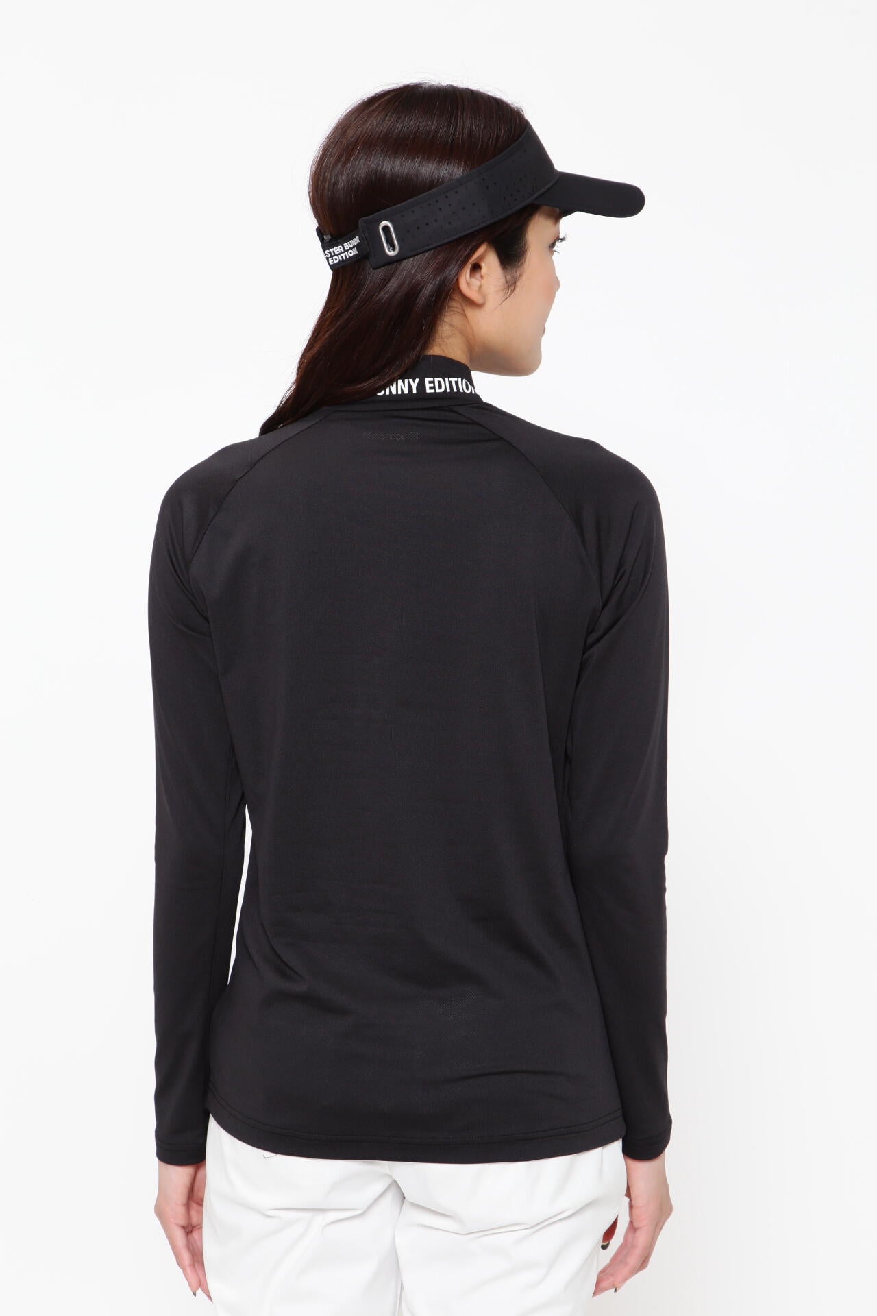 COOL CORE ヘザーバーズアイメッシュ 長袖ハイネックカットソー