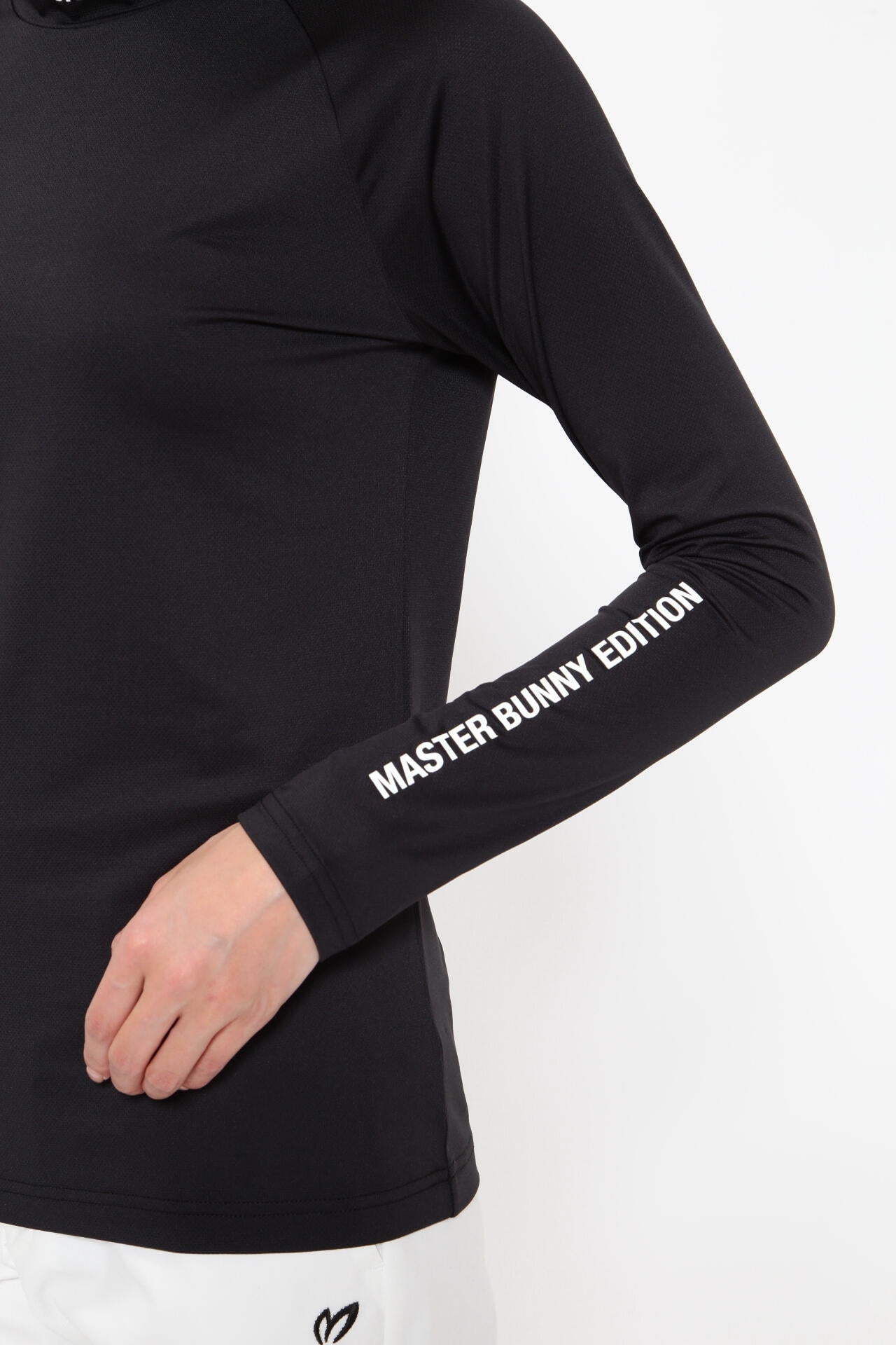 COOL CORE ヘザーバーズアイメッシュ 長袖ハイネックカットソー