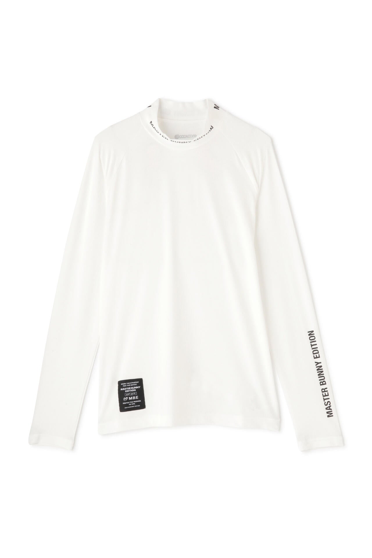 COOL CORE ヘザーバーズアイメッシュ 長袖ハイネックカットソー