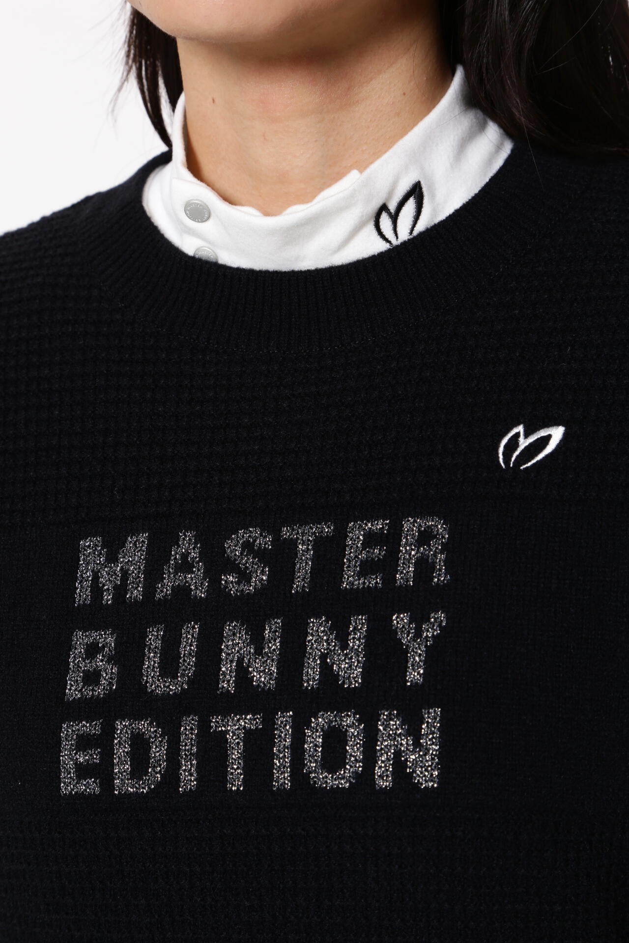 アラン柄 クルーネックニットプルオーバー