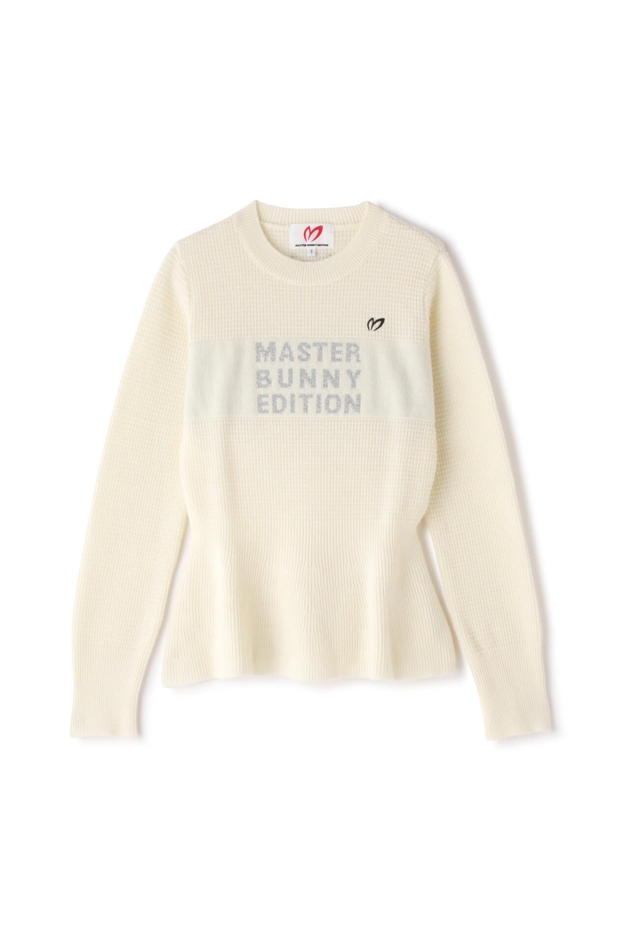 アラン柄 クルーネックニットプルオーバー