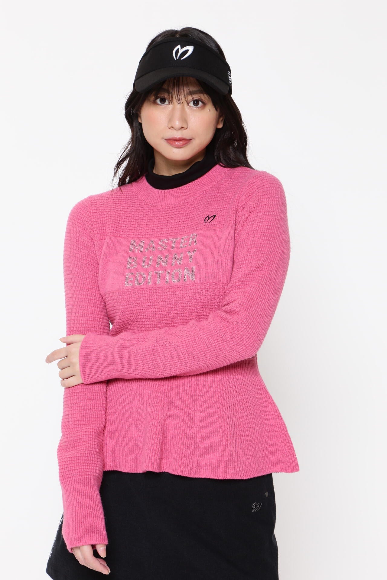 アラン柄 クルーネックニットプルオーバー