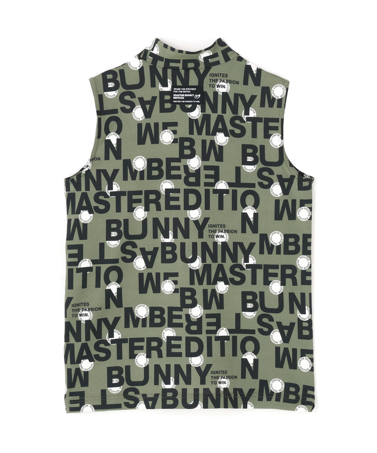 エコブルーベアメッシュ半袖モックネックカットソー