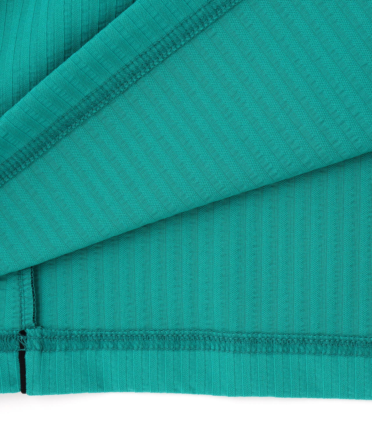 サッカーストライプ半袖モックネックワンピース