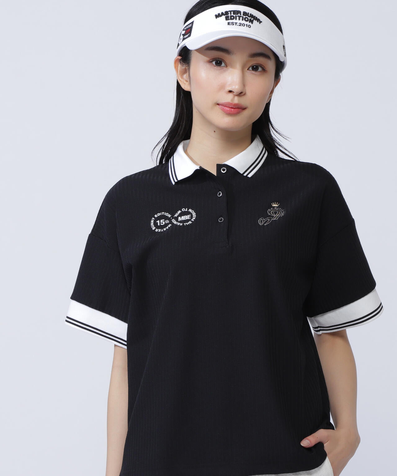 【原プロアイコン】75dフルダルサッカーストライプ半袖ポロシャツ