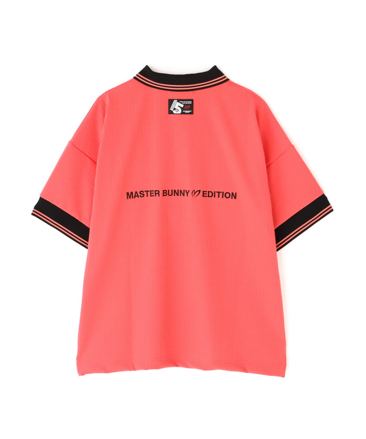 【原プロアイコン】75dフルダルサッカーストライプ半袖ポロシャツ