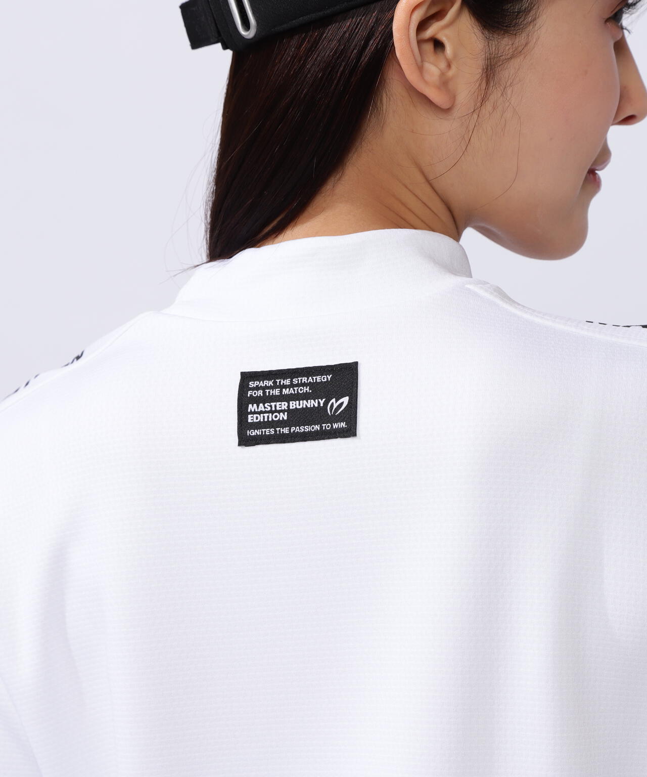 裏ワッフルジャージ半袖モックネックカットソー