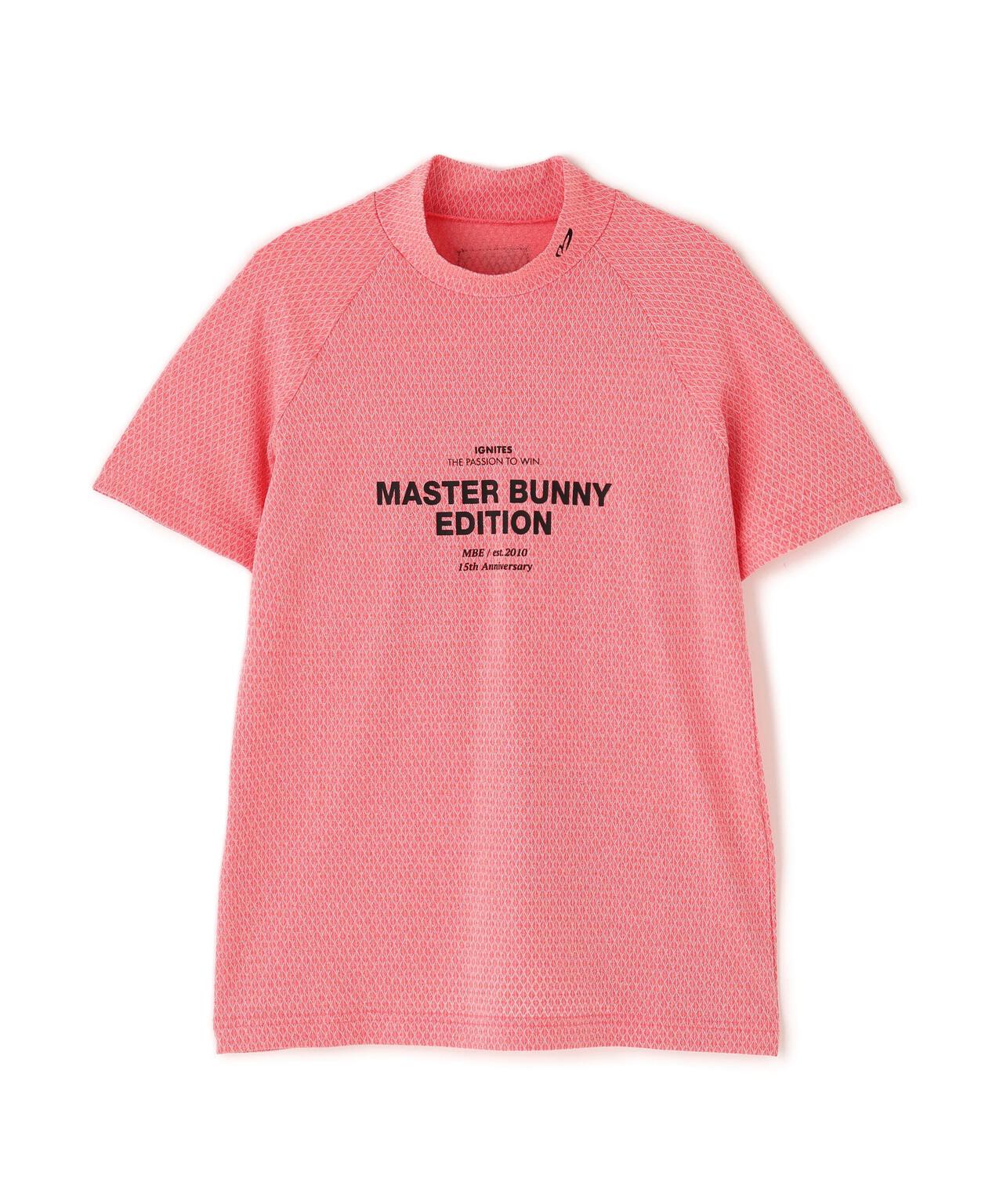 ダイヤベアジャガード半袖モックネックカットソー