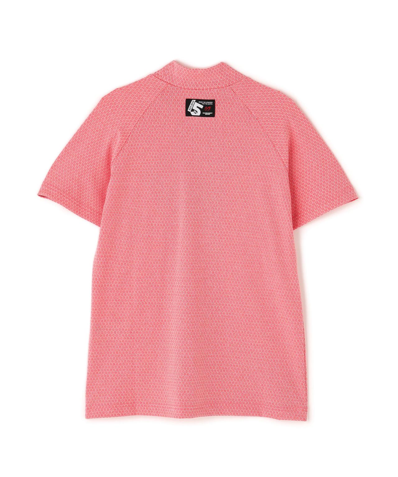 ダイヤベアジャガード半袖モックネックカットソー