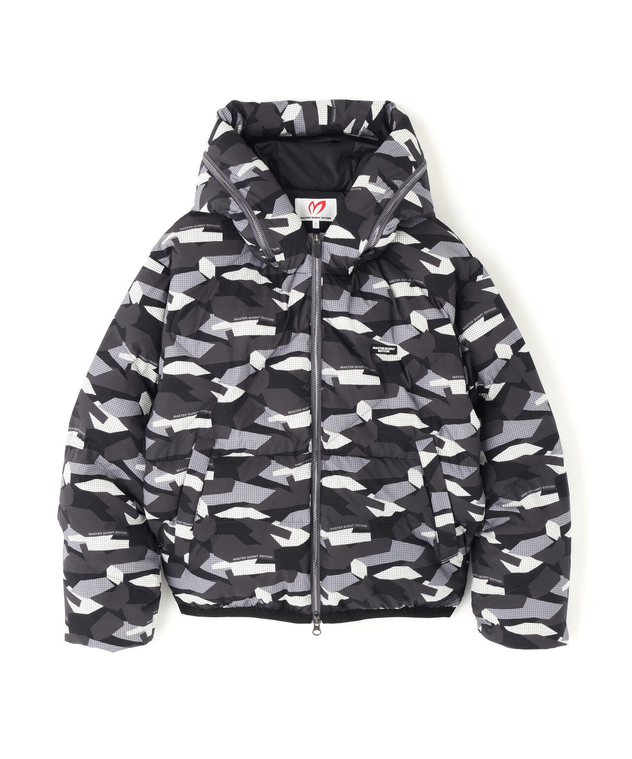 迷彩プリントフーディブルゾン