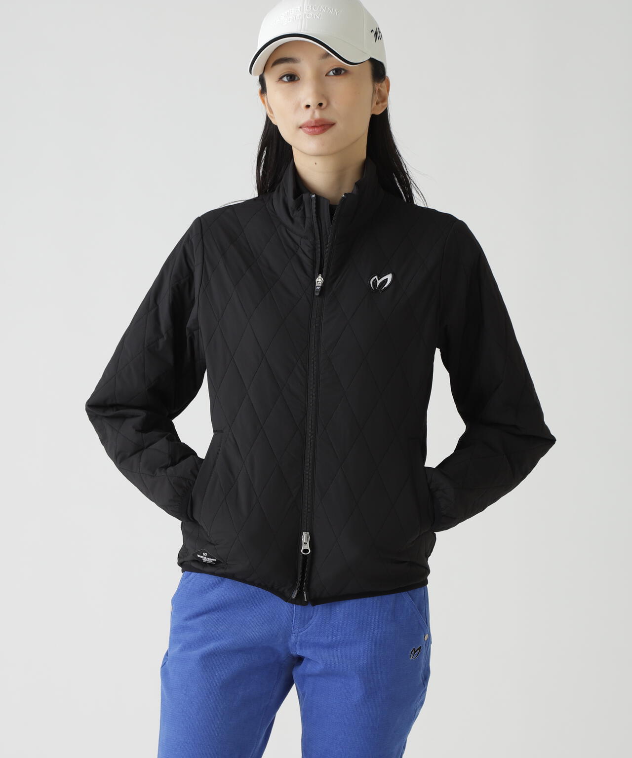 ナイロンタフタ中綿ジップアップブルゾン