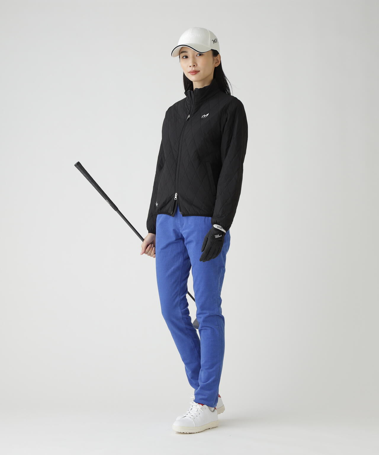 ナイロンタフタ中綿ジップアップブルゾン