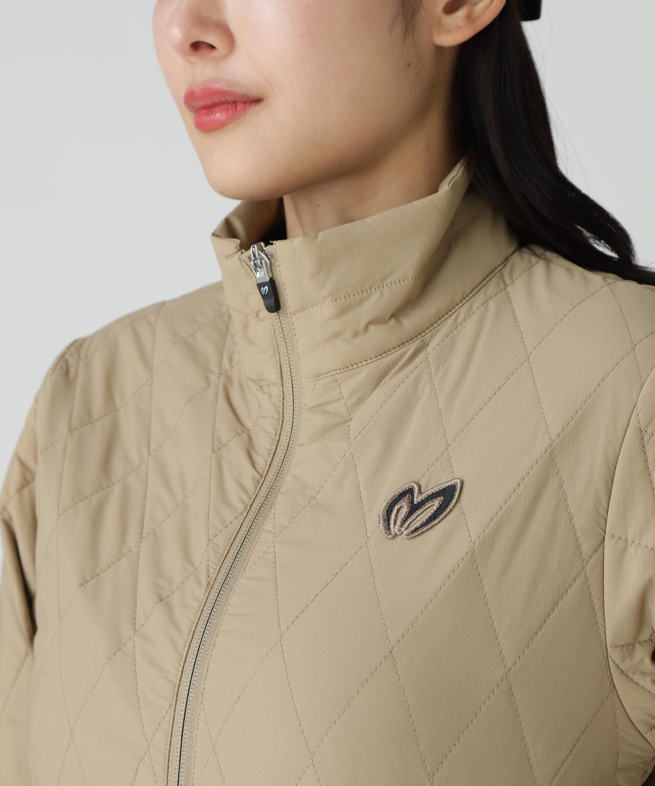 ナイロンタフタ中綿ジップアップブルゾン