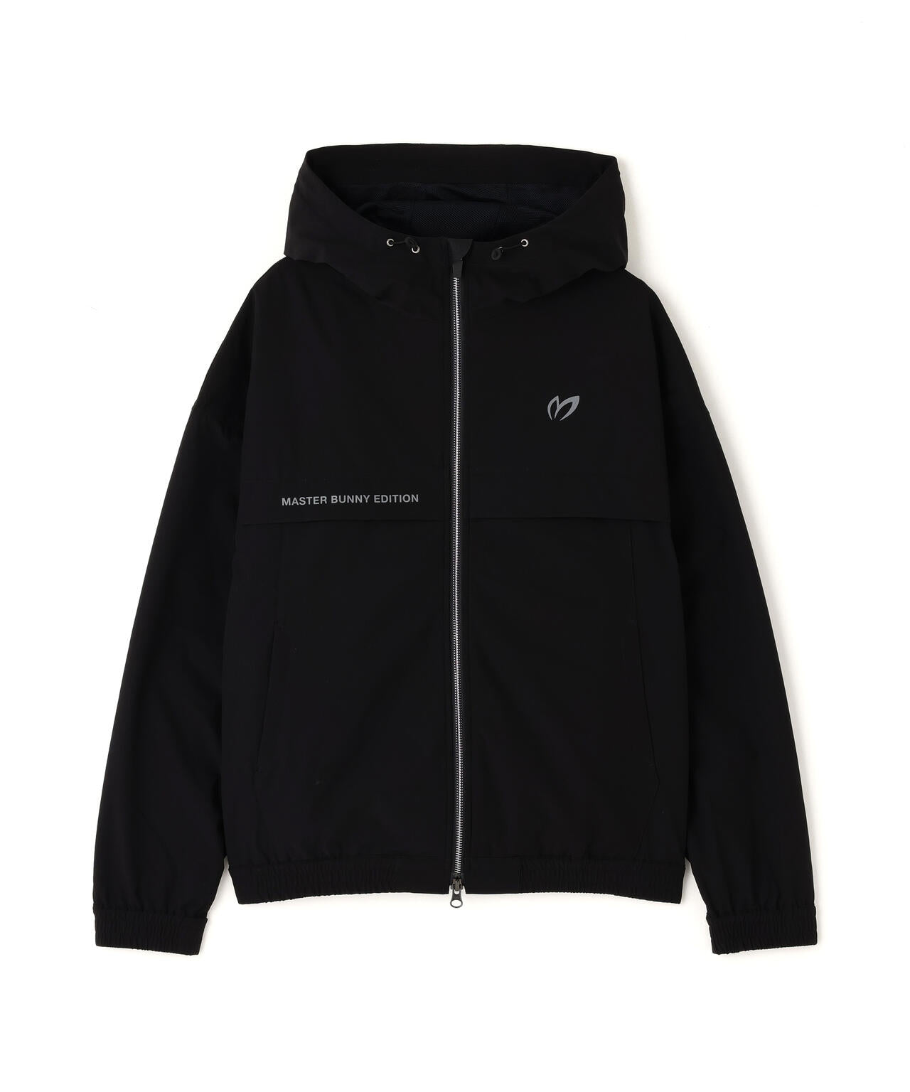 ストレッチリップストップ×高密度ツイル レイヤードフーディブルゾン