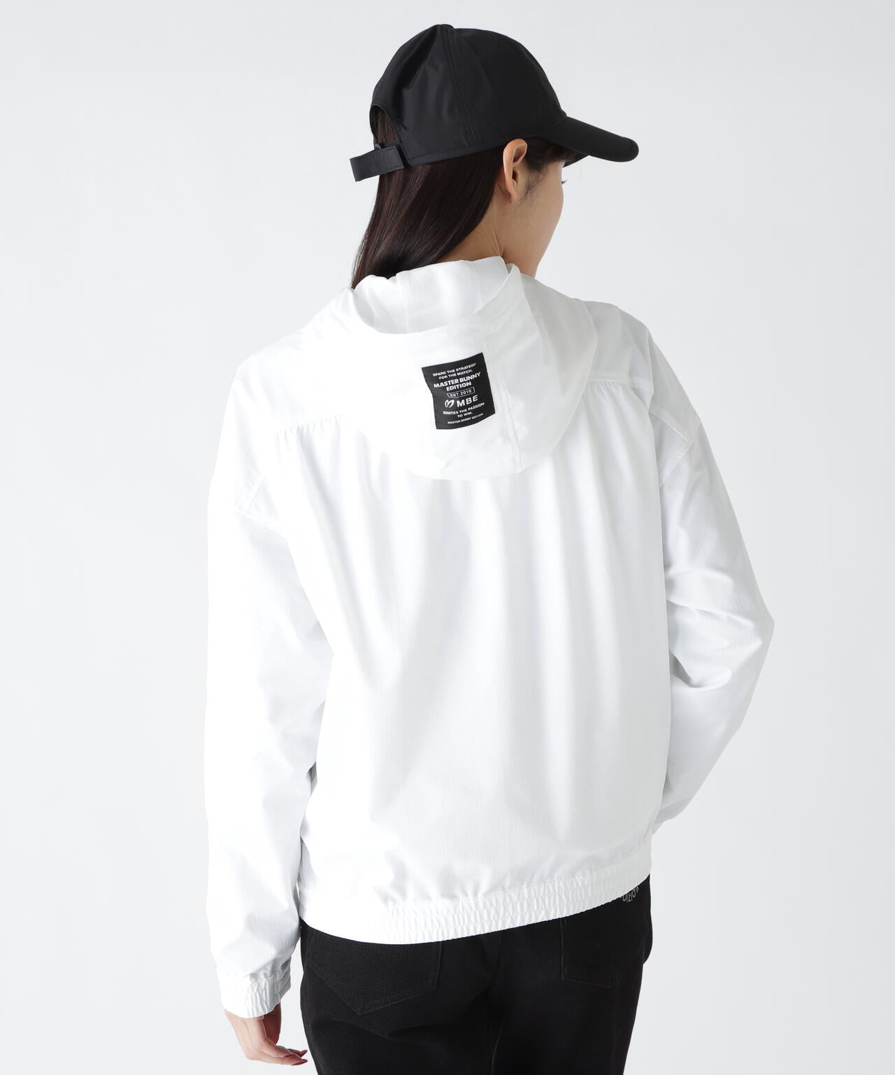 ストレッチリップストップ×高密度ツイル レイヤードフーディブルゾン