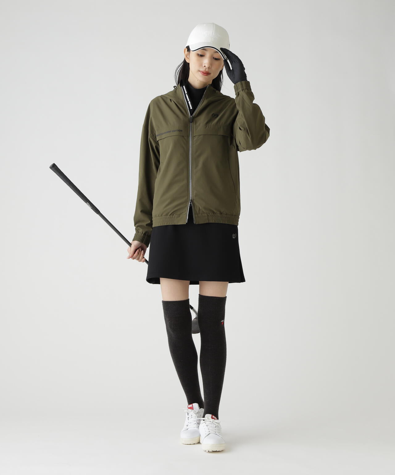 ストレッチリップストップ×高密度ツイル レイヤードフーディブルゾン