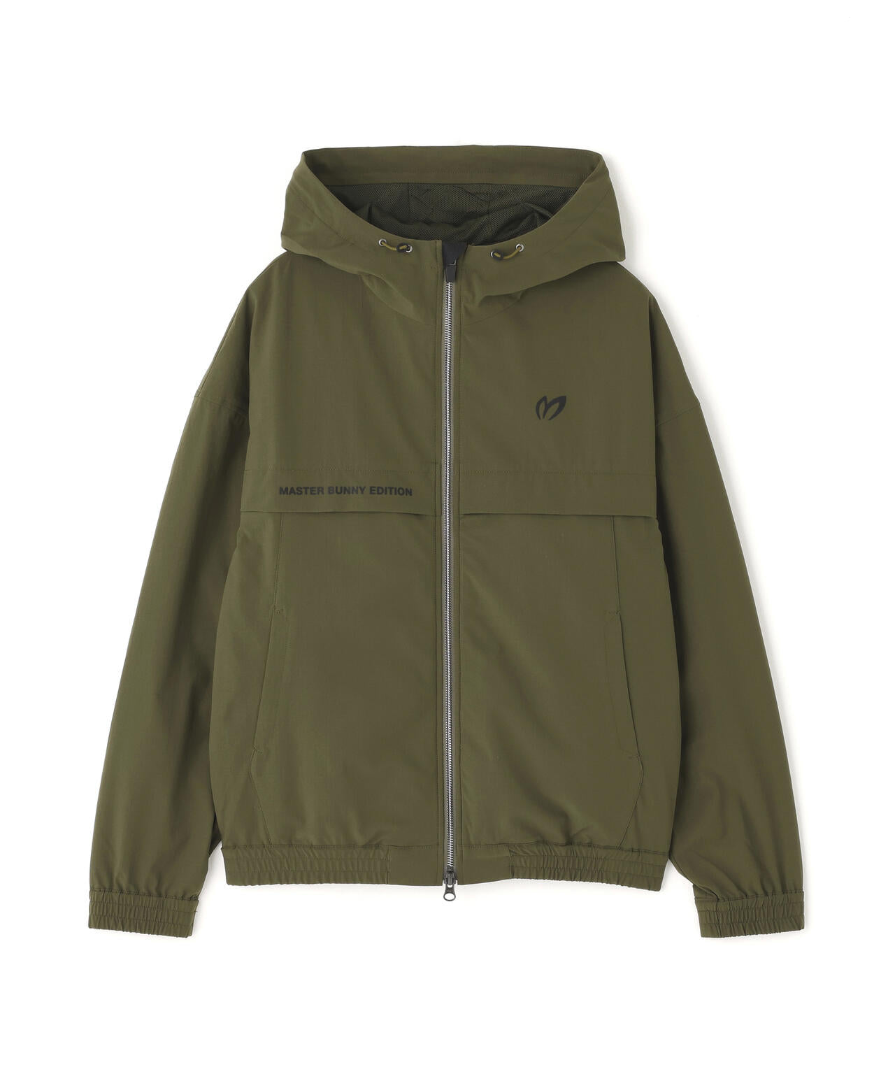 ストレッチリップストップ×高密度ツイル レイヤードフーディブルゾン