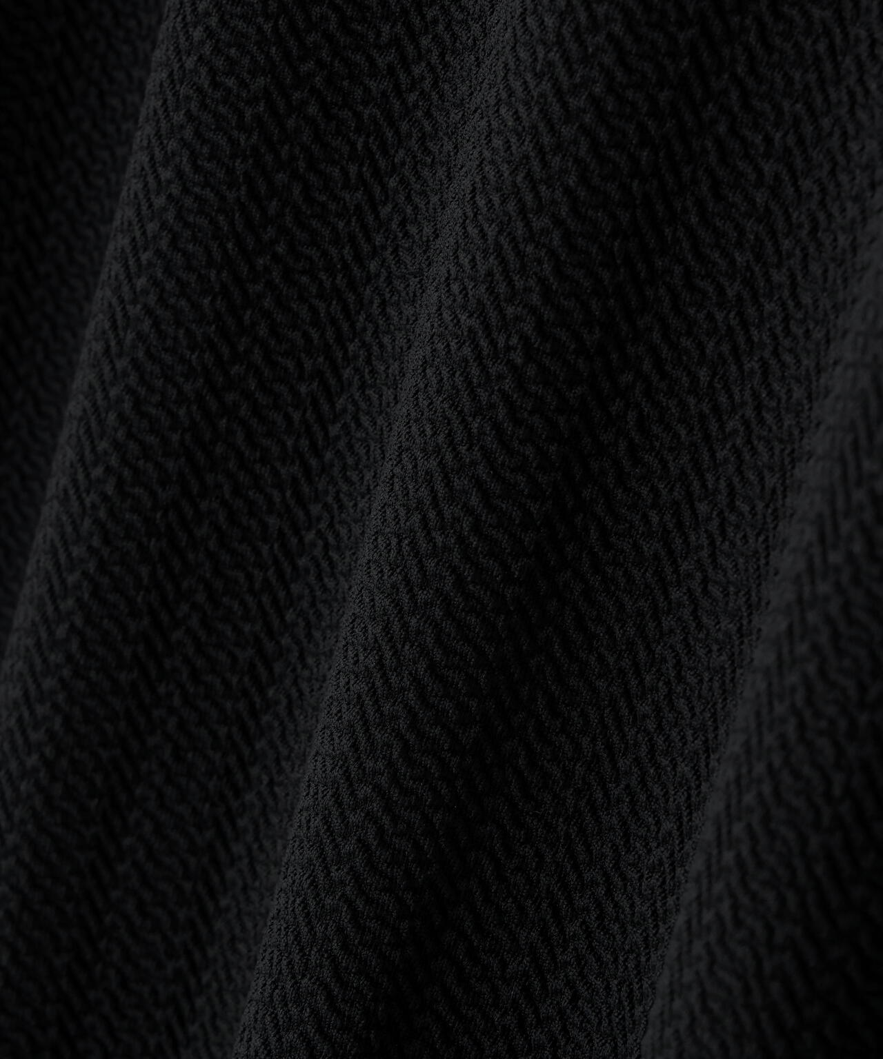 ポリストライプハイネックワンピース