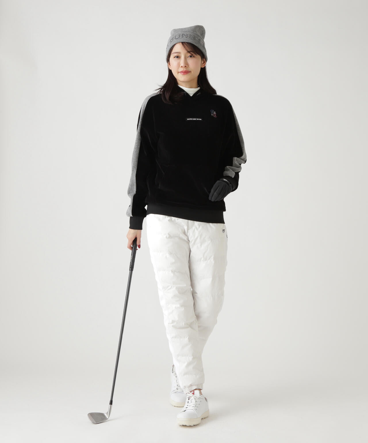 グログラン中綿ストレッチパンツ