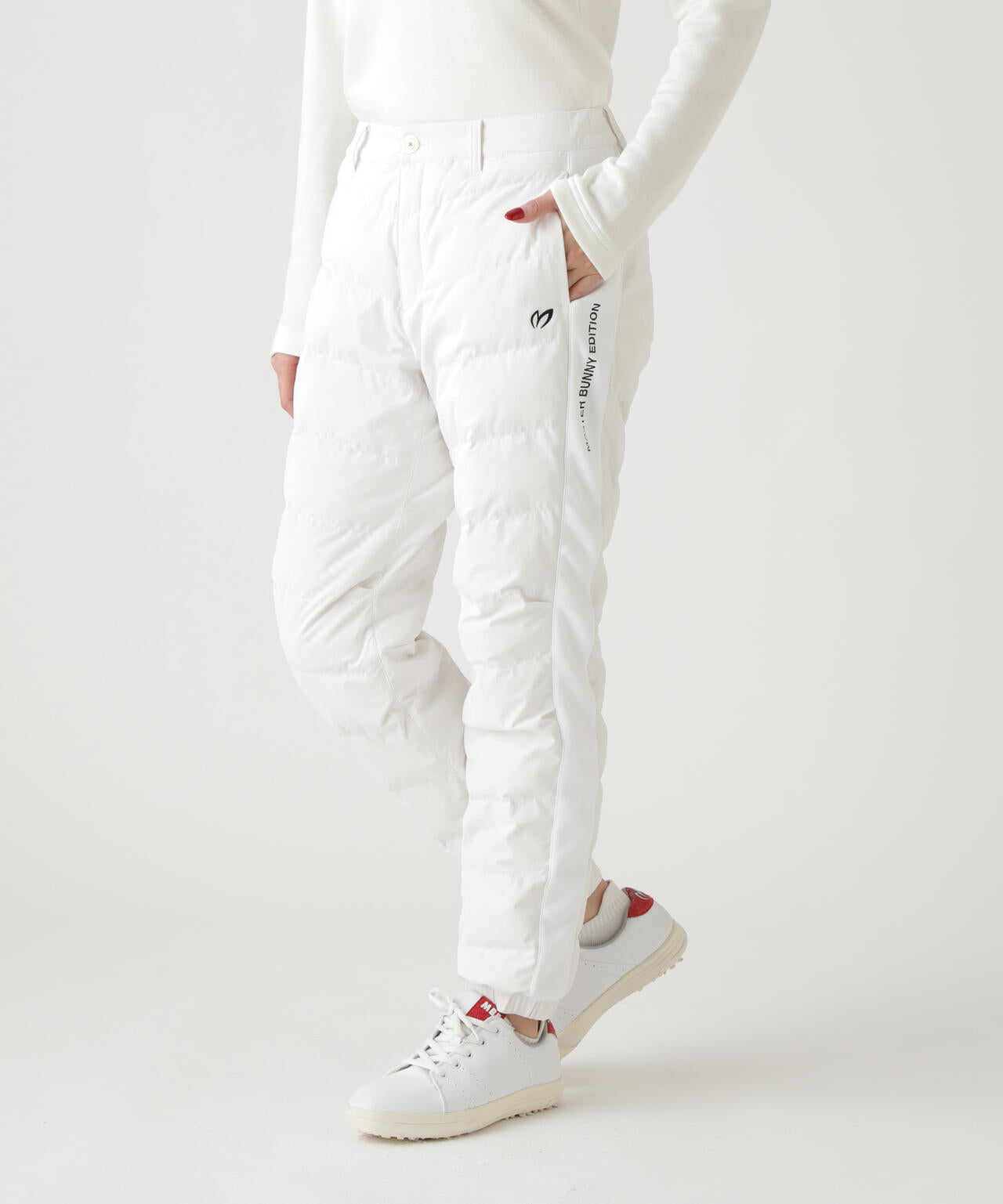 グログラン中綿ストレッチパンツ