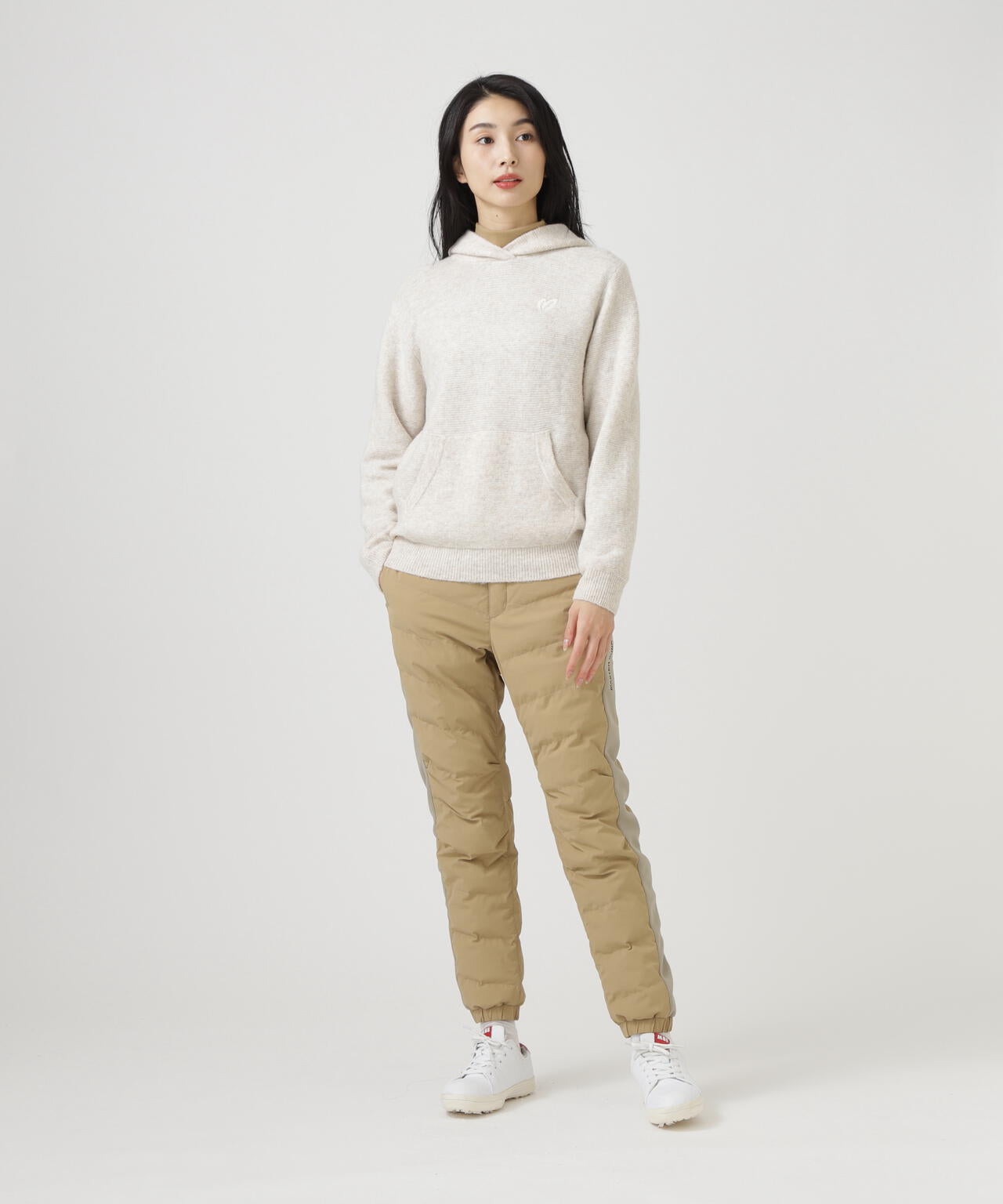 グログラン中綿ストレッチパンツ