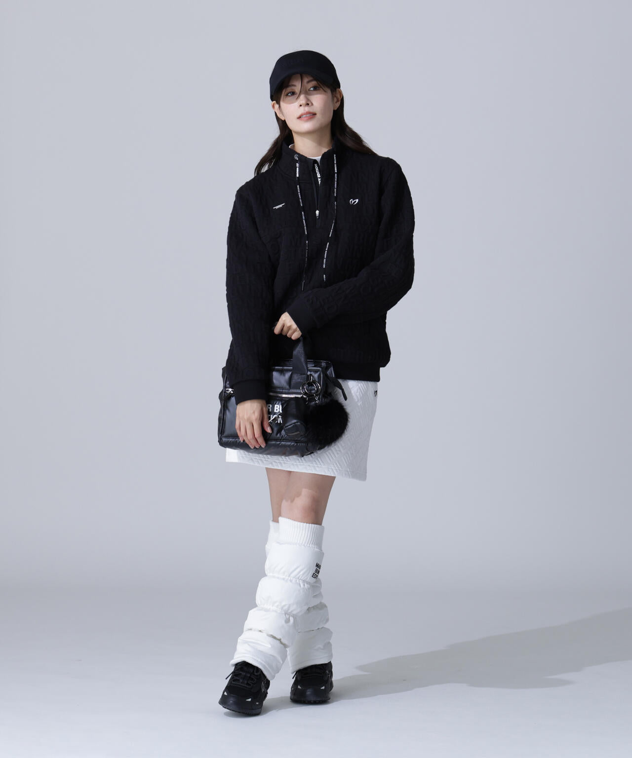 ロゴキルトジャガードスカート