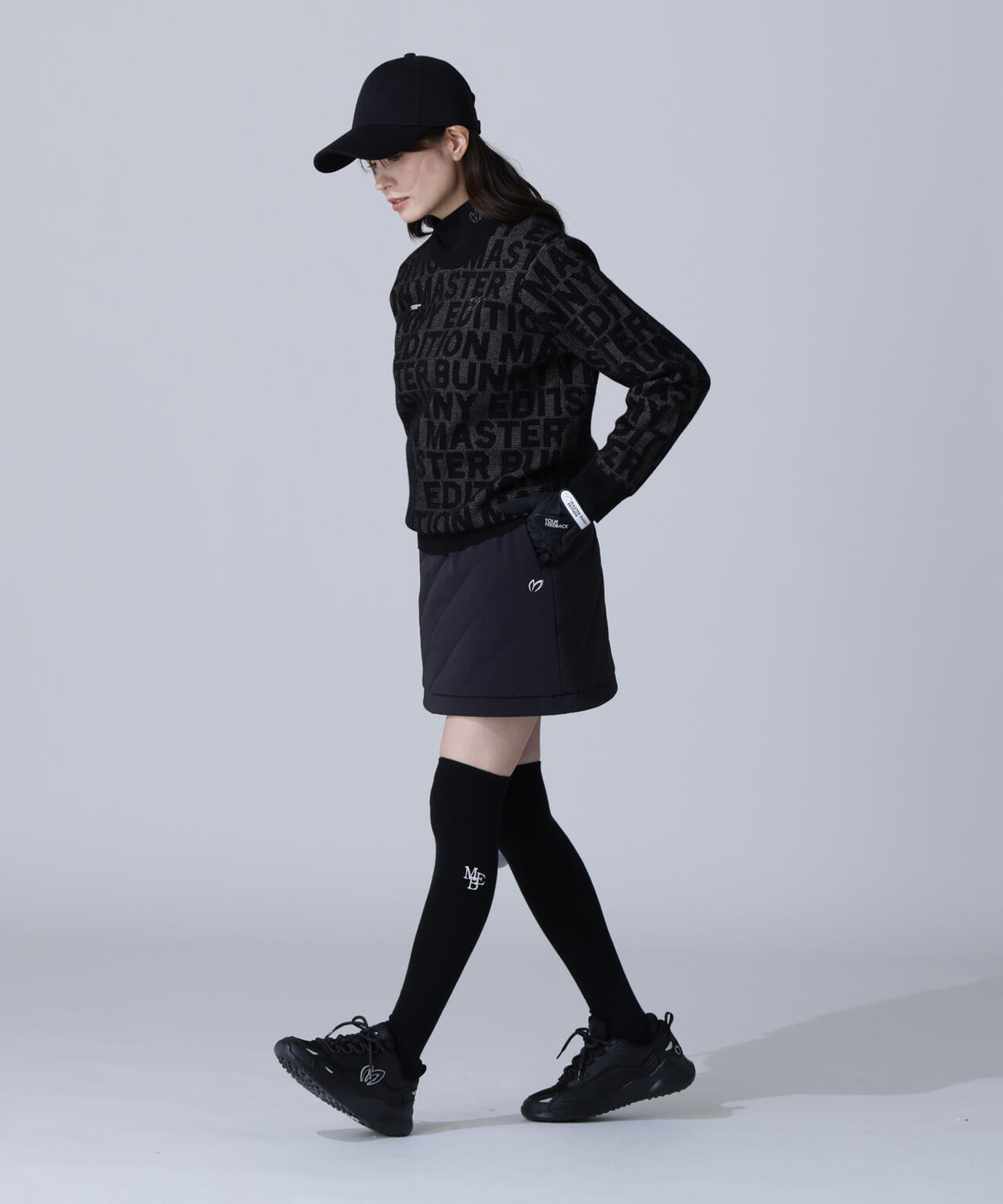 グログラン中綿ストレッチスカート