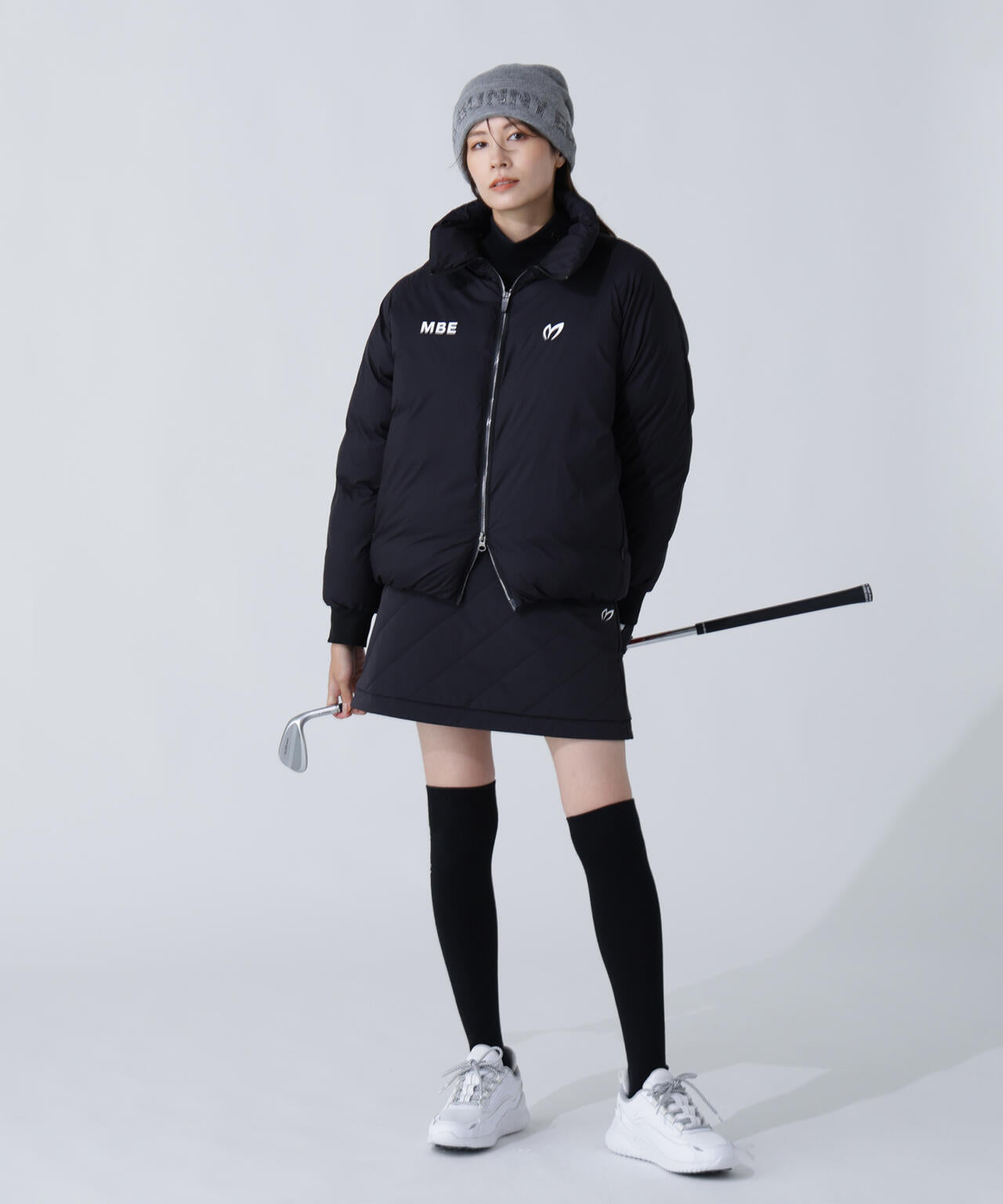 グログラン中綿ストレッチスカート