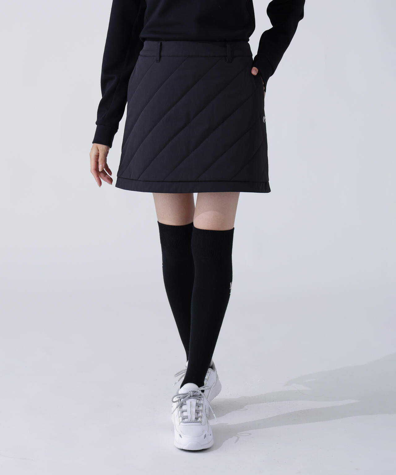 グログラン中綿ストレッチスカート