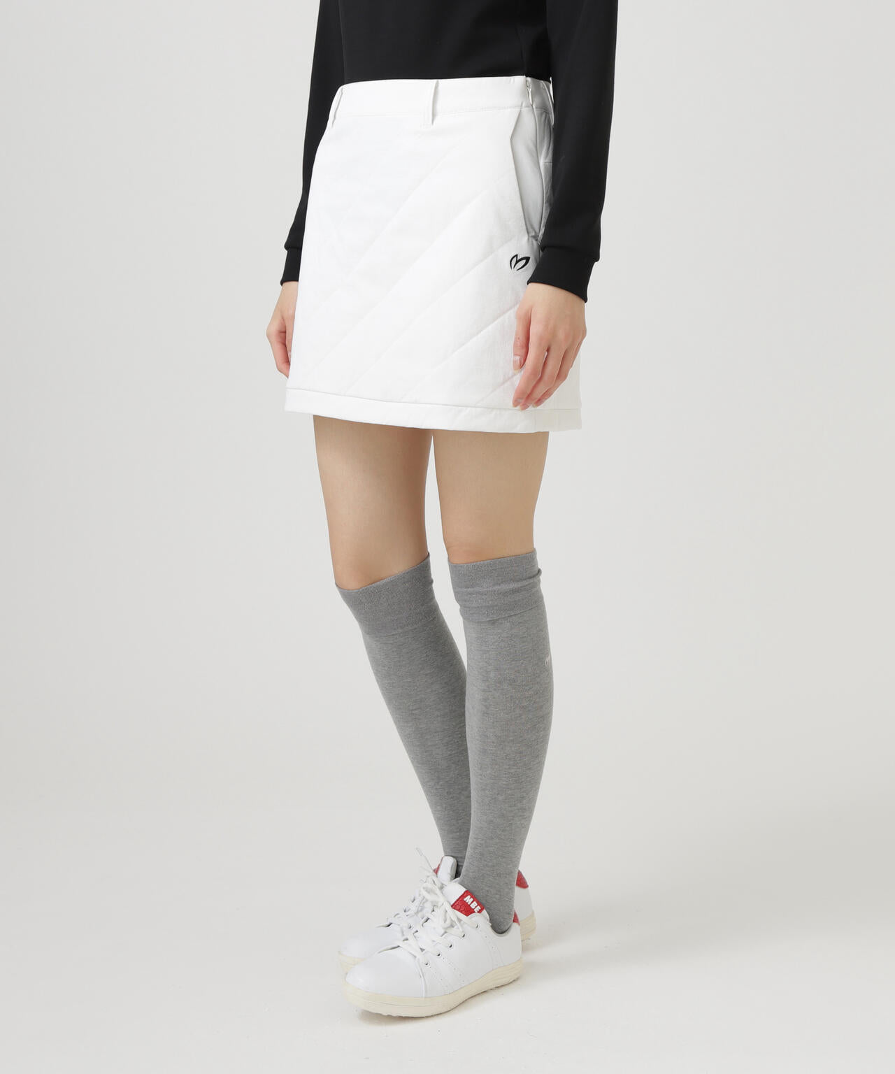 グログラン中綿ストレッチスカート