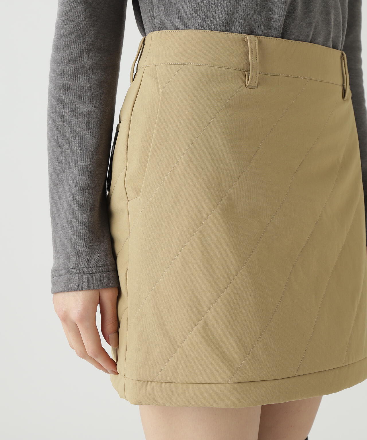 グログラン中綿ストレッチスカート