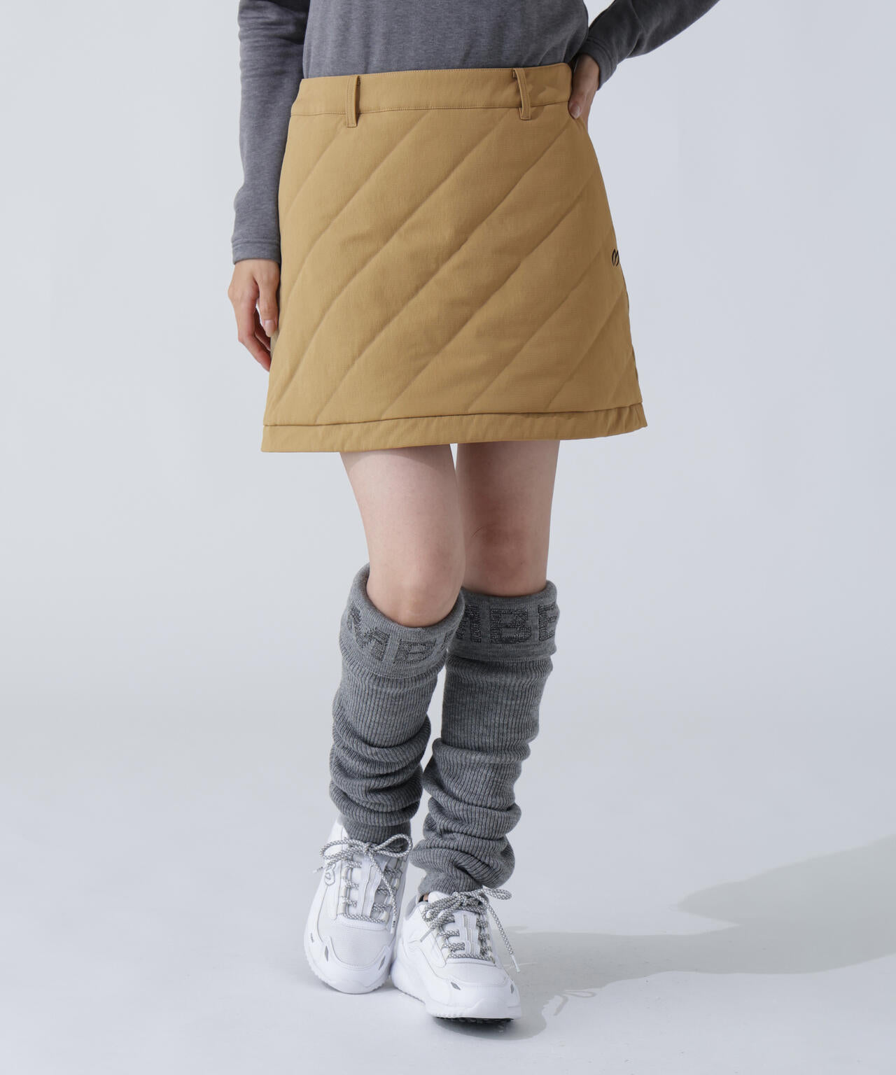 グログラン中綿ストレッチスカート