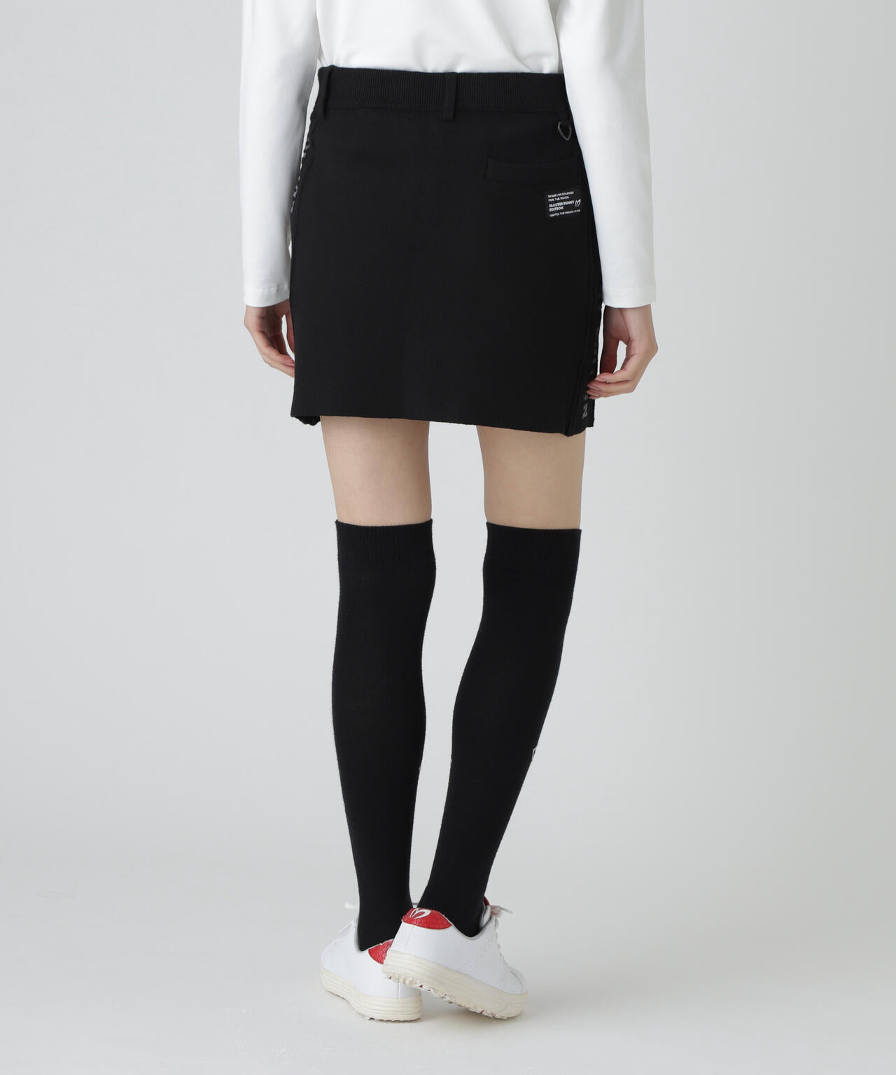 Wジャガードニットスカート